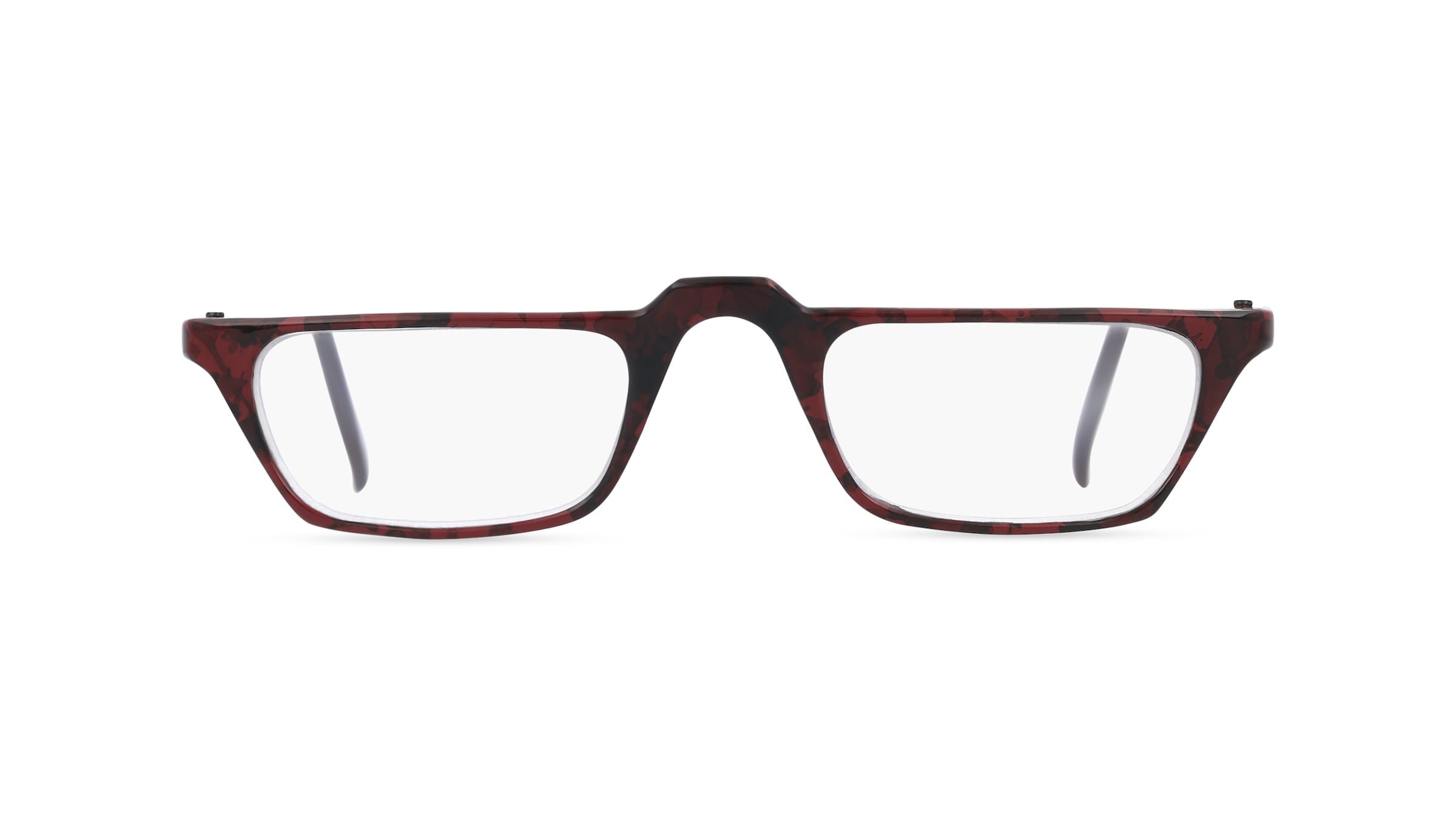 Fielmann CXC HALF 210 Unisex-Brille Vollrand Quadratisch Kunststoff-Gestell, rot