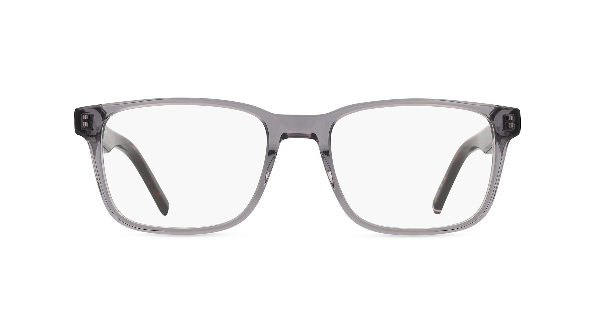 Tommy Hilfiger TH 2075 Herren-Brille inkl. Gläser Vollrand Eckig Acetat-Gestell 54mm/19mm/145mm, Grau