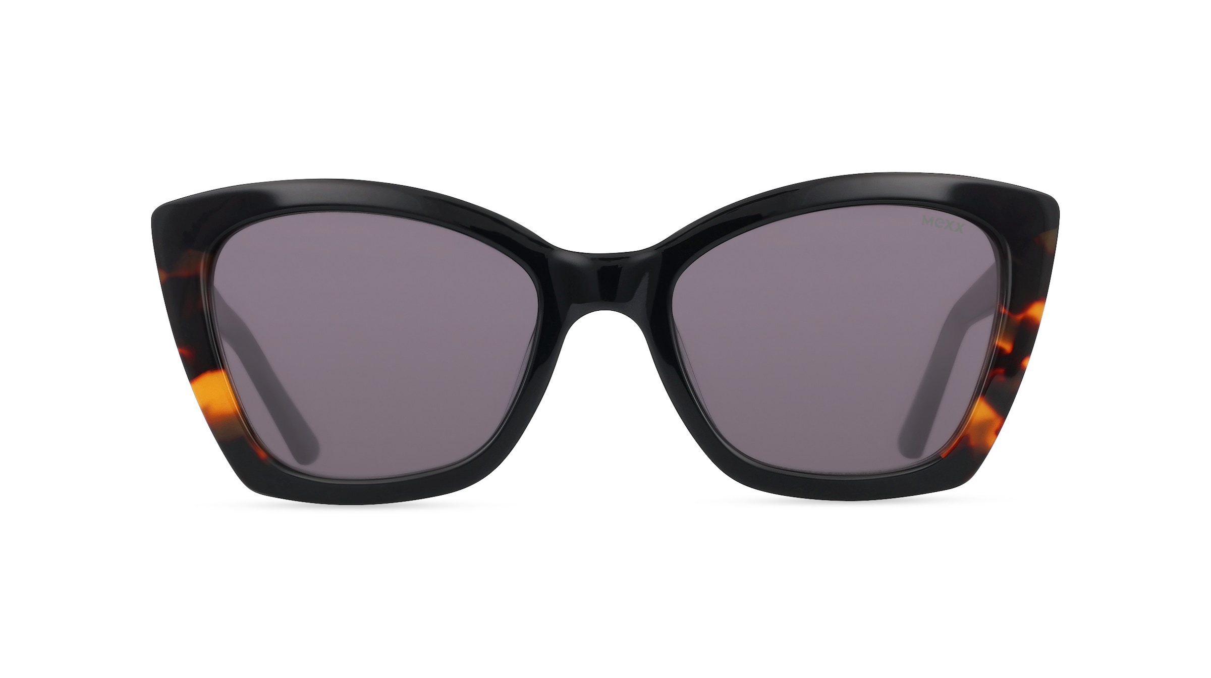 Mexx Eyes 6514 Damen-Sonnenbrille Vollrand Butterfly Kunststoff-Gestell, schwarz