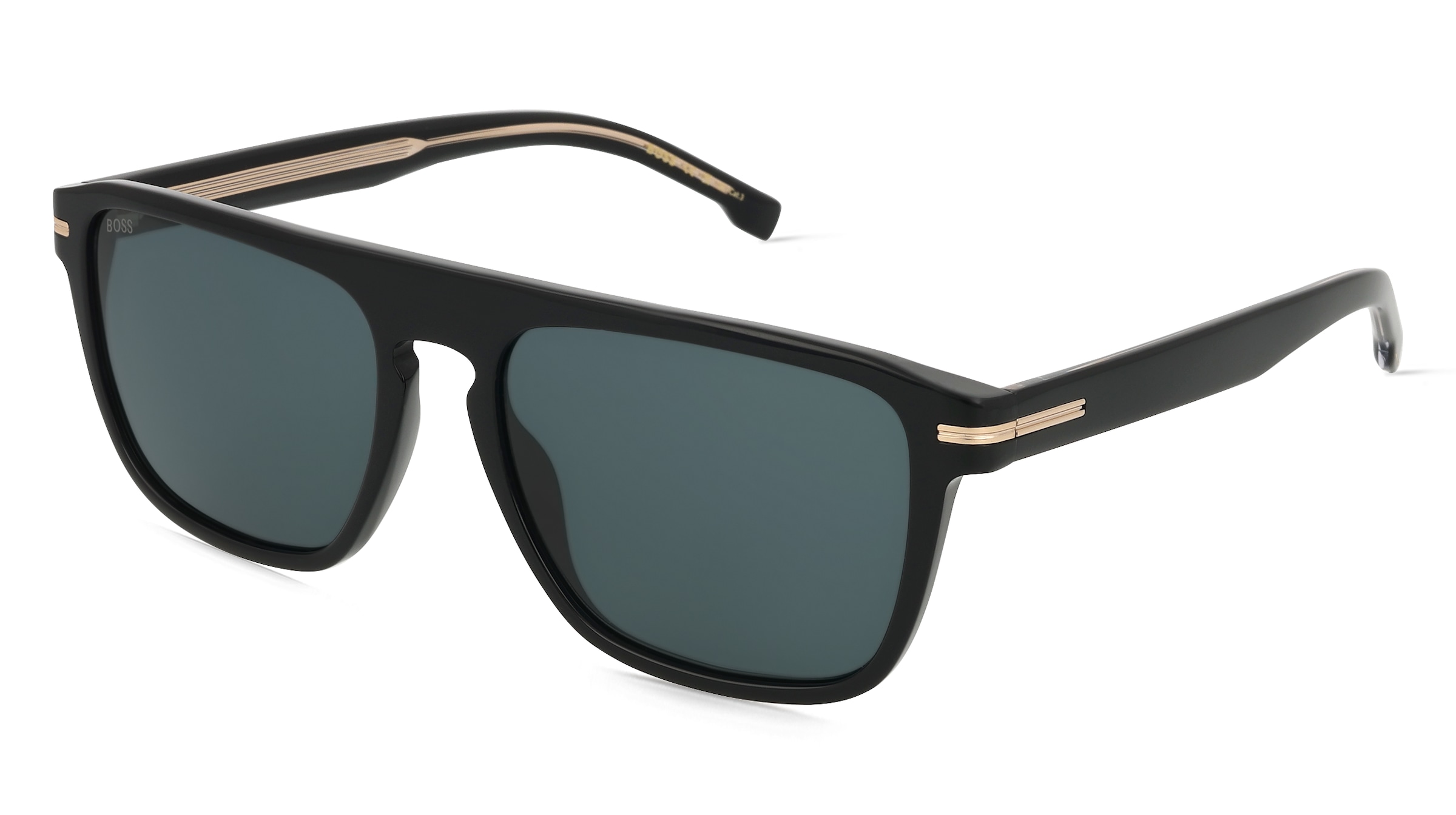 Boss 1599/S Herren-Sonnenbrille Vollrand Quadratisch Acetat-Gestell, Schwarz