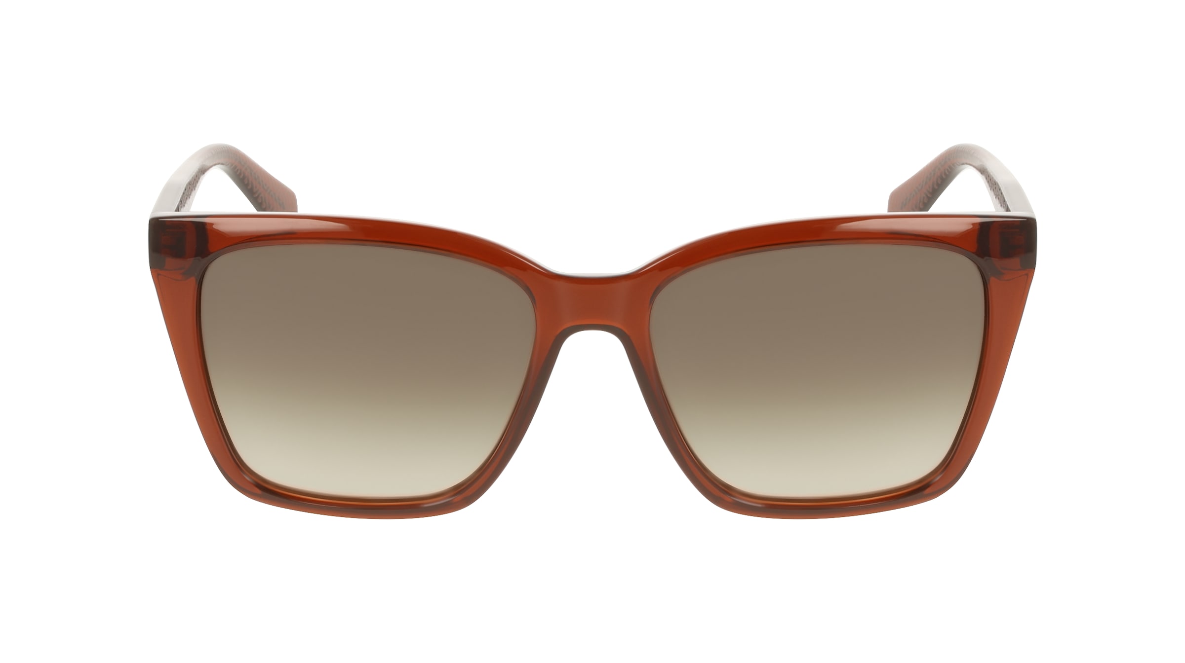 Liu Jo LJ818S Damen-Sonnenbrille Vollrand Rechteckig Kunststoff-Gestell, braun