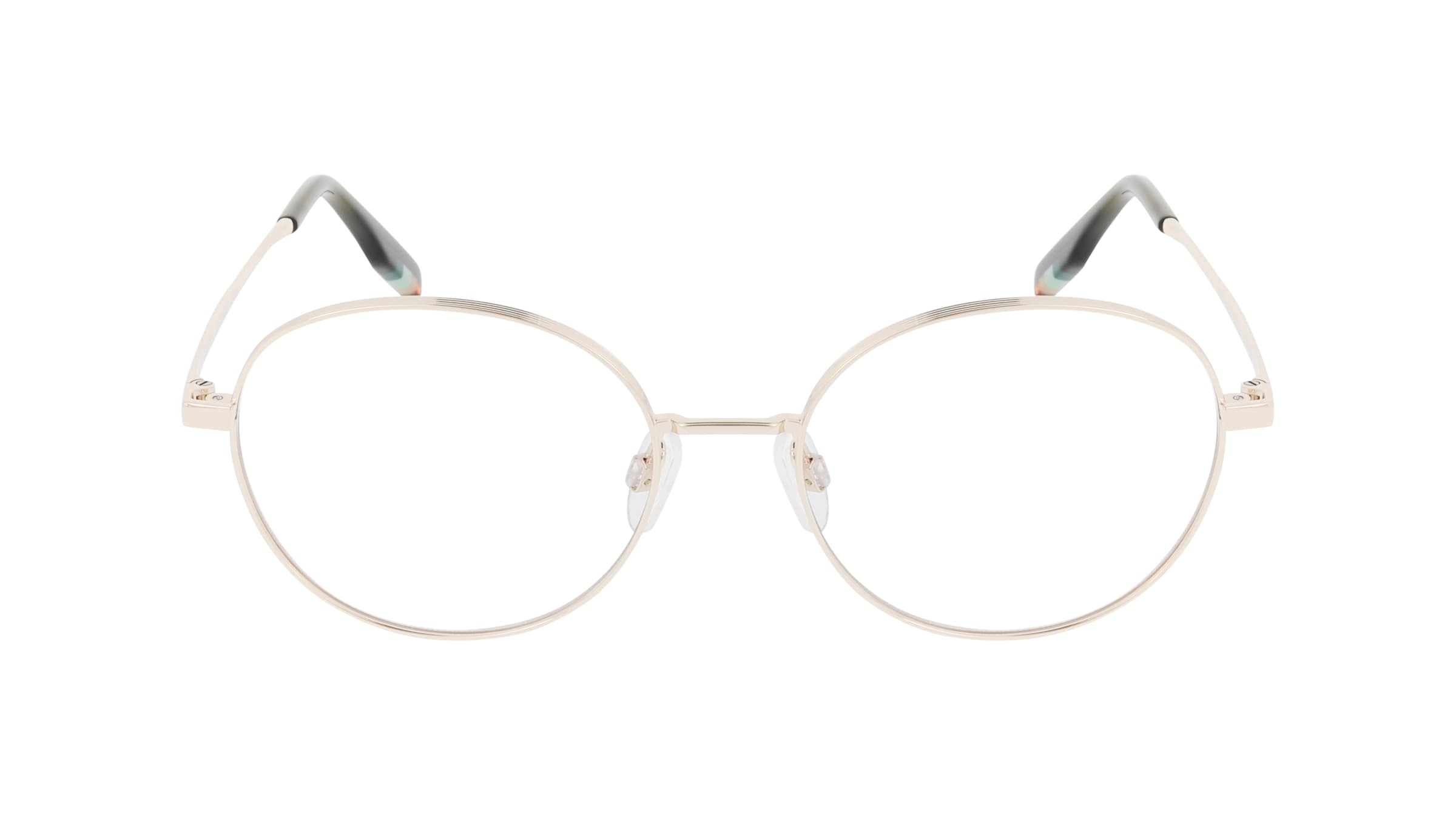 Tom Tailor 672009 Damen-Brille inkl. Gläser Vollrand Rund Metall-Gestell 51/18/140, gold