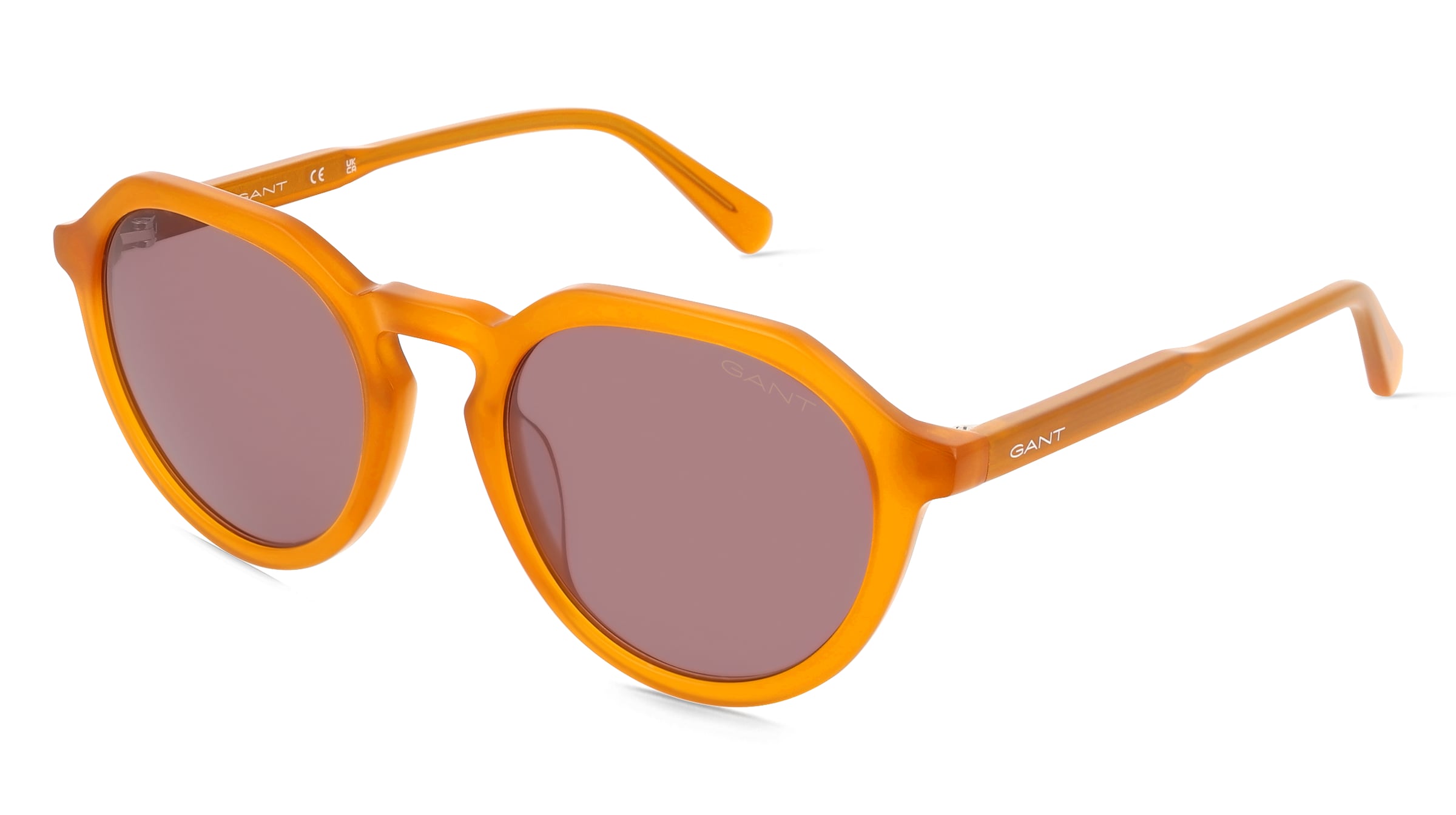 Gant GA00024 Herren-Sonnenbrille Vollrand Rund Acetat-Gestell, Gelb