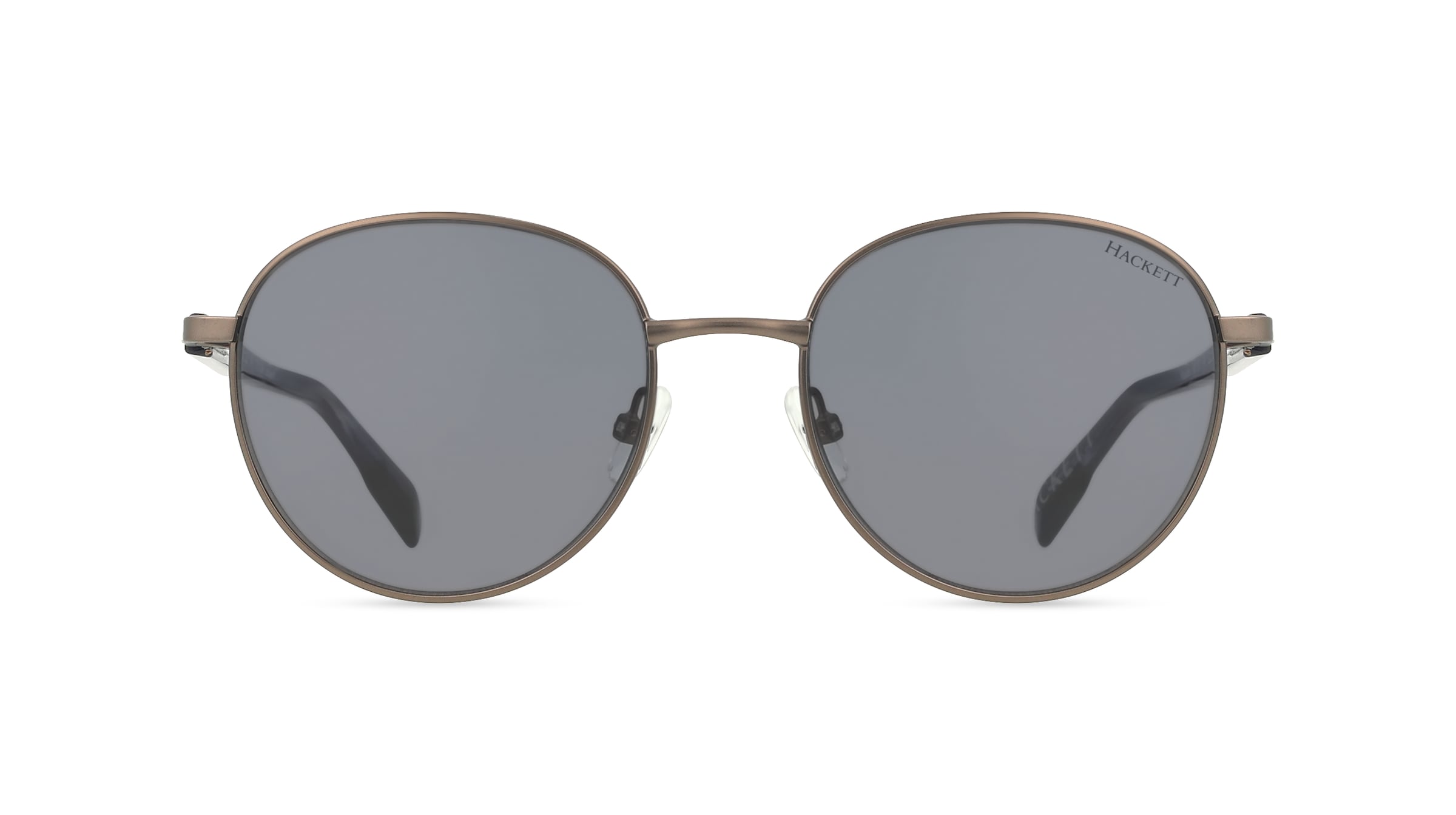 Hackett HE1157 Herren-Sonnenbrille Vollrand Rund Metall-Gestell, grau