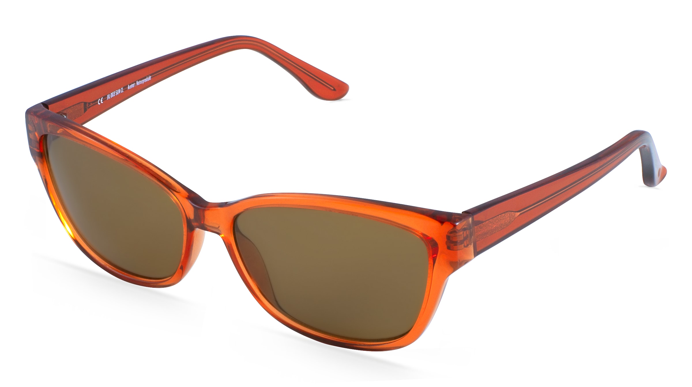 Fielmann JIL 003 SUN CL Damen-Sonnenbrille Vollrand Butterfly Acetat-Gestell, Orange