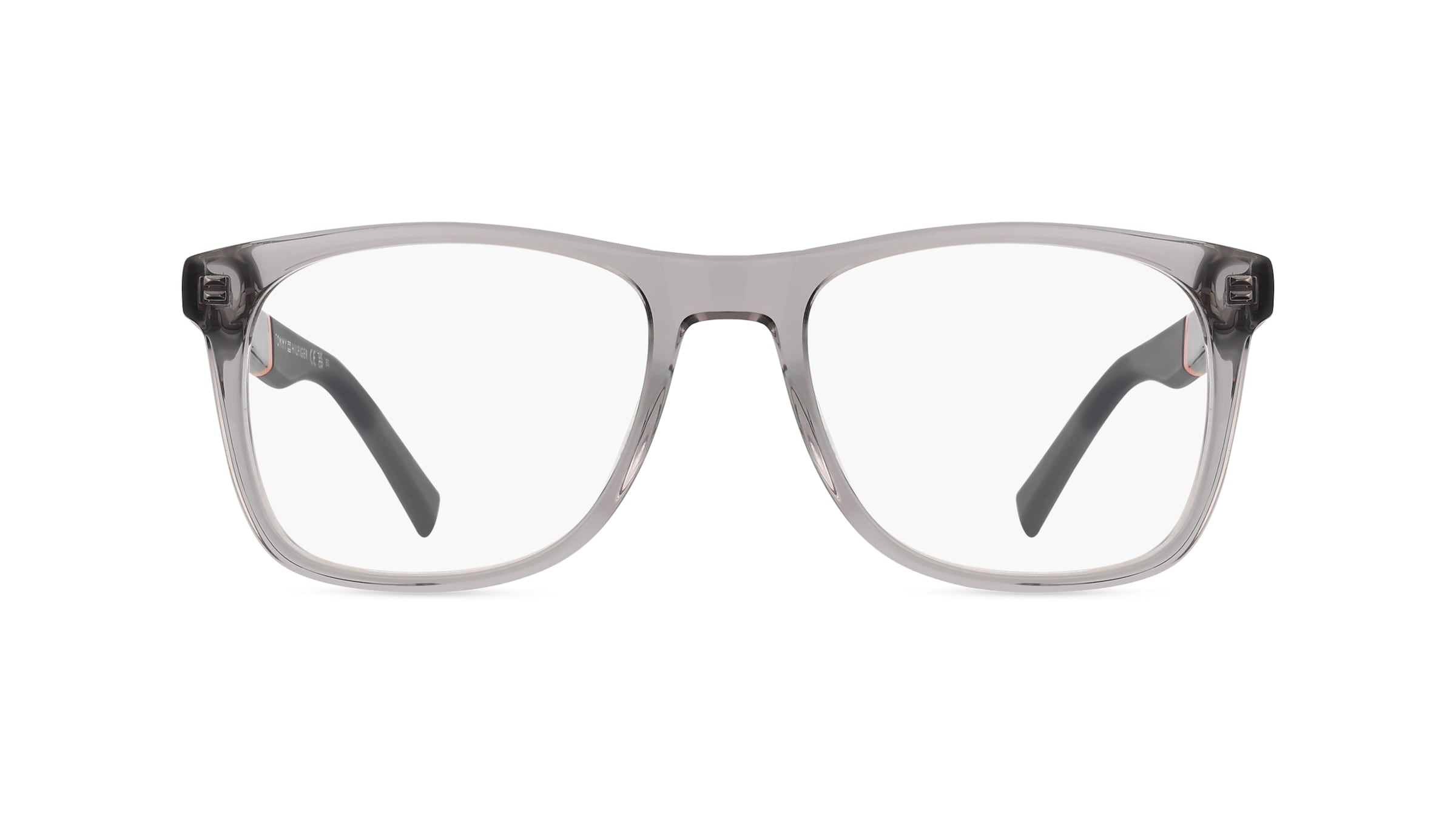 Tommy Hilfiger Eyewear TH 2046 Herren-Brille inkl. Gläser Vollrand Eckig Acetat-Gestell 53mm/18mm/145mm, grau