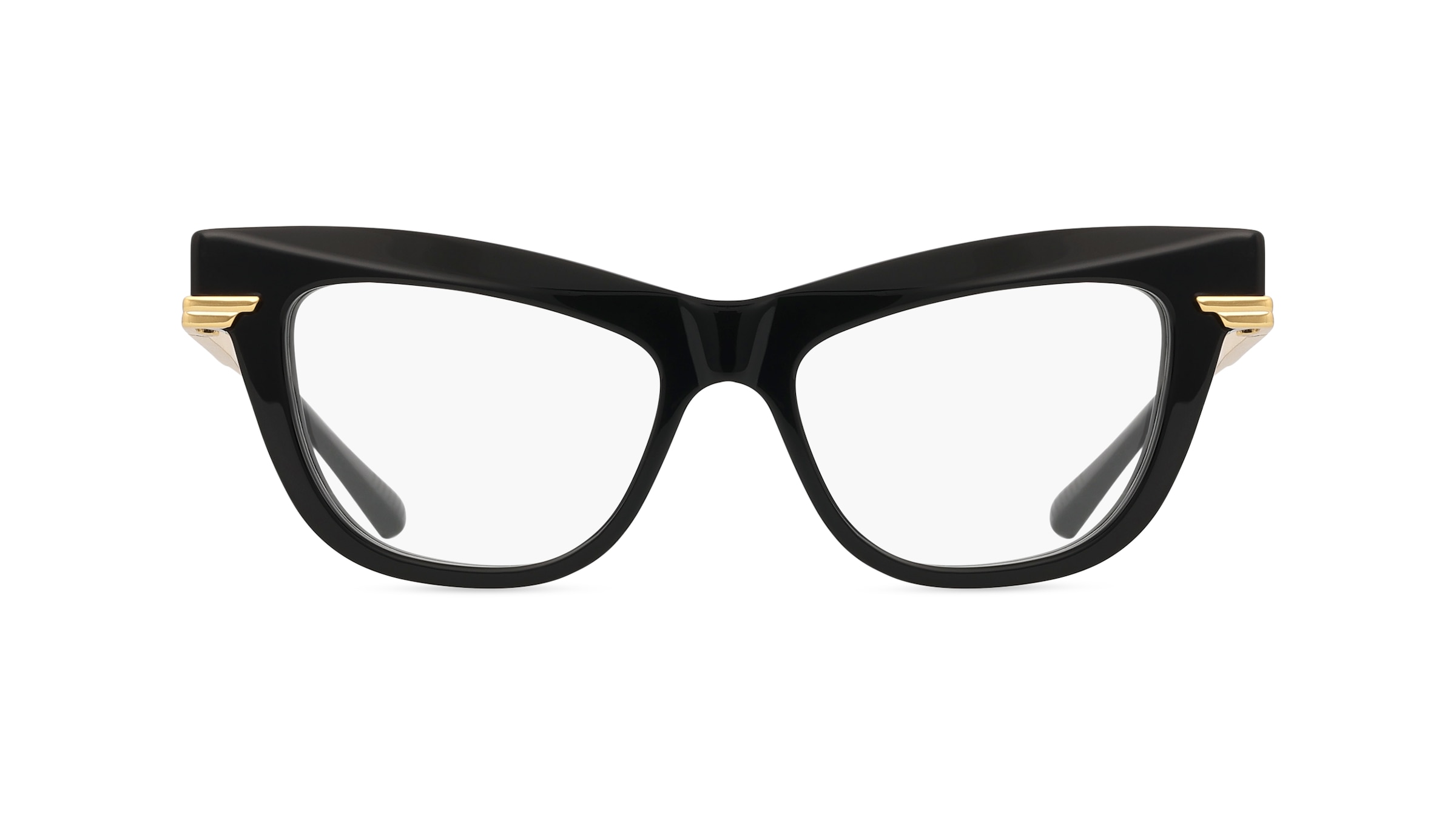 Bottega Veneta  BV1266O Damen-Brille inkl. Gläser Vollrand Butterfly Recycled Acetat-Gestell 51mm/16mm/130mm, schwarz