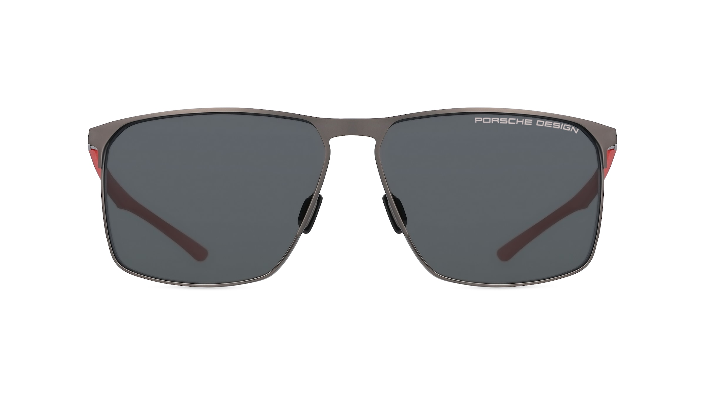 Porsche Design 8964 Herren-Sonnenbrille Vollrand Eckig Metall-Gestell, grau