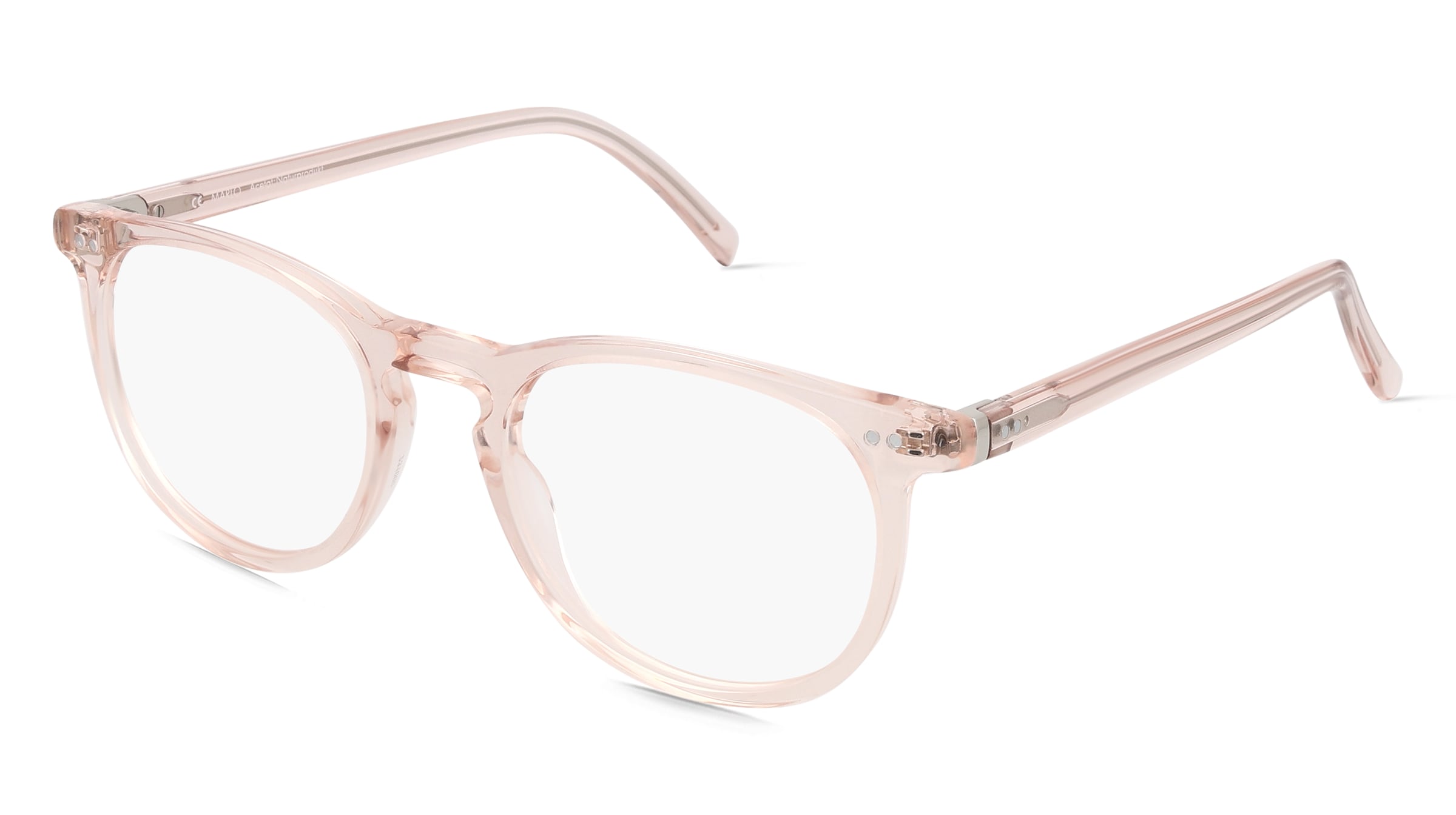 Fielmann LN 049 CL MARLO Unisex-Brille inkl. Gläser Vollrand Panto Acetat-Gestell 52/20/145, Pink