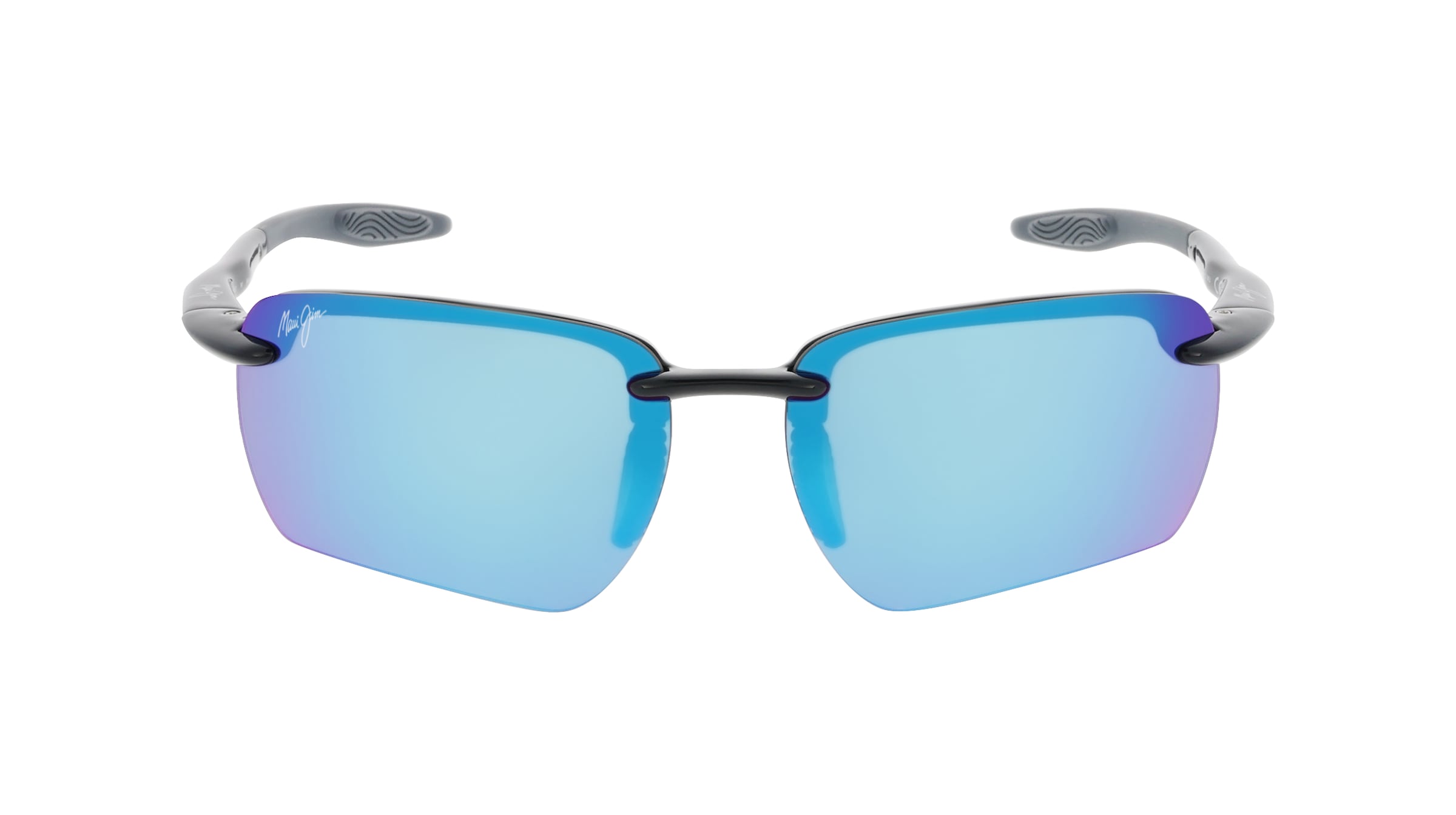 Maui Jim MJ0336S Unisex-Sonnenbrille Randlos Quadratisch Kunststoff-Gestell, grau