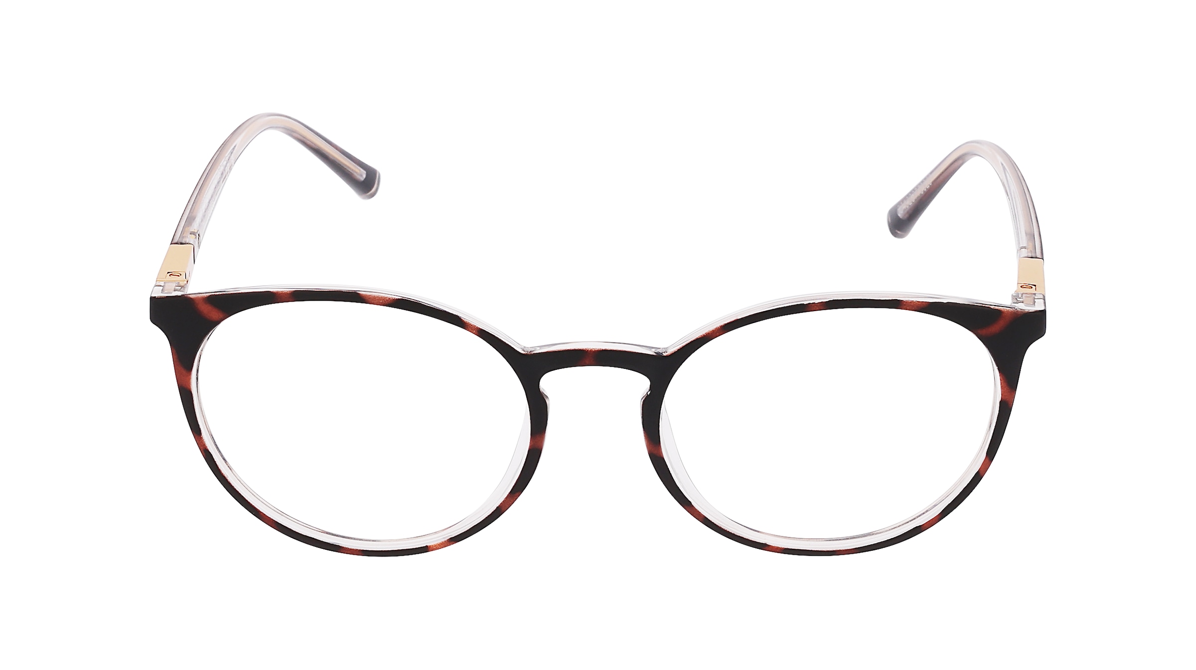 Guess GU3045 Unisex-Brille inkl. Gläser Vollrand Rund Kunststoff-Gestell 52mm/19mm/145mm, braun