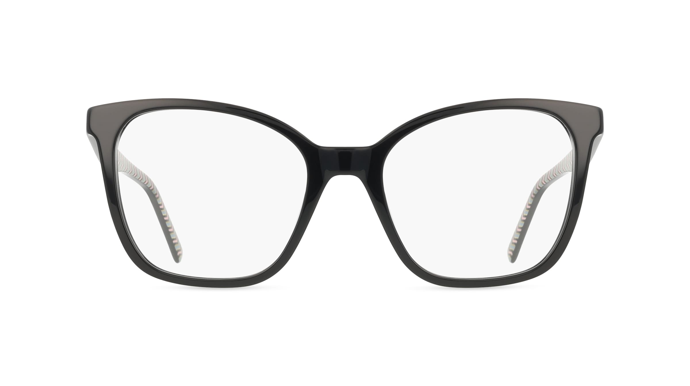 Missoni MMI 0091 Damen-Brille inkl. Gläser Vollrand Eckig Acetat-Gestell 52mm/18mm/140mm, schwarz