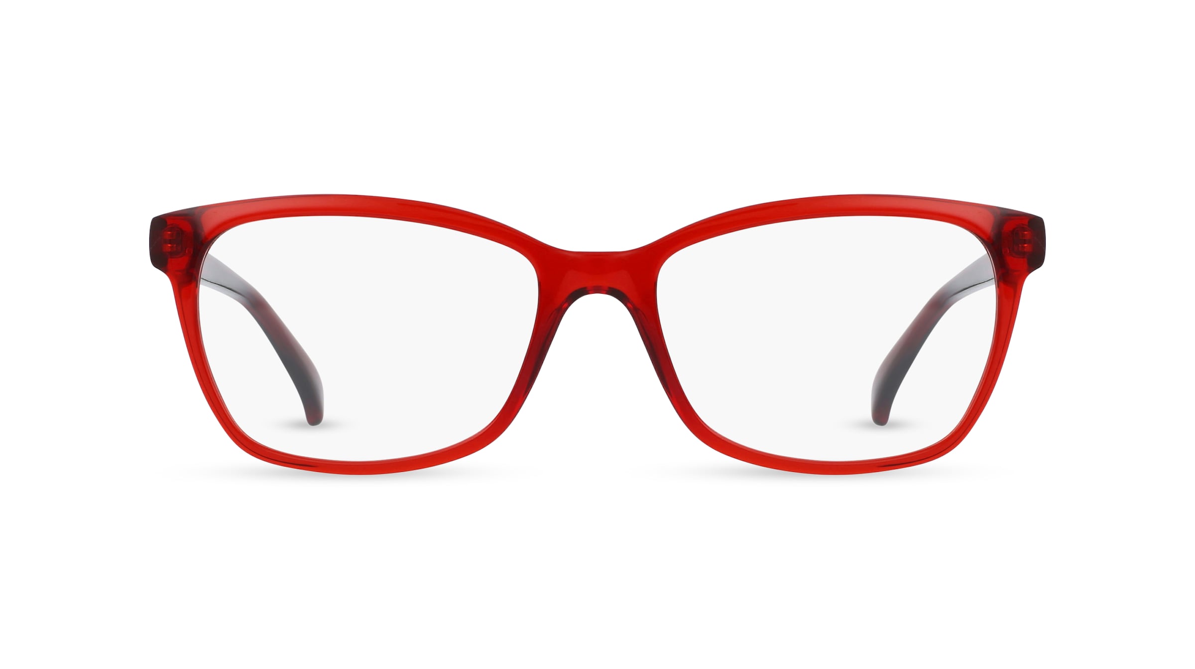 Fielmann ABC 061 FA Damen-Brille inkl. Gläser Vollrand Eckig Acetat-Gestell 52mm/17mm/140mm, rot