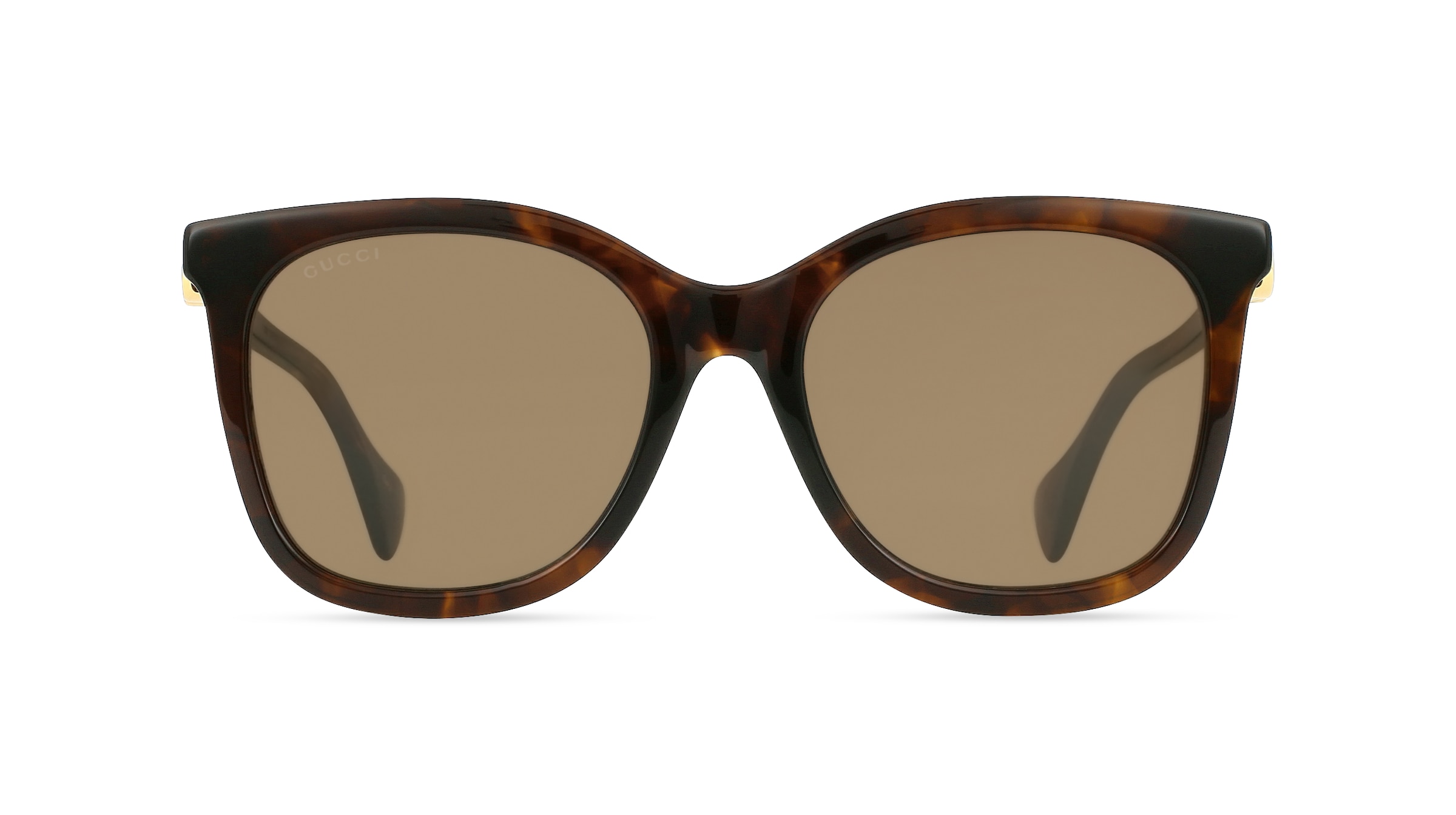 Gucci GG1071S Damen-Sonnenbrille Vollrand Butterfly Kunststoff-Gestell, braun