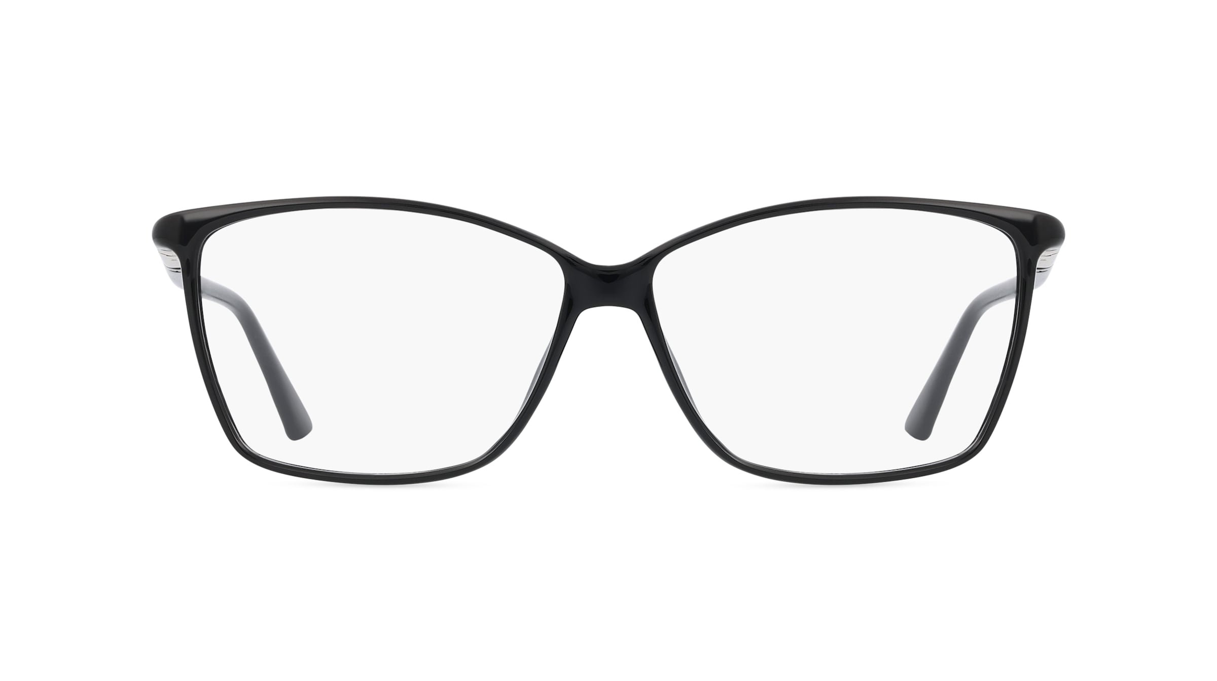 Calvin Klein CK21524 Unisex-Brille inkl. Gläser Vollrand Butterfly Kunststoff-Gestell 55mm/12mm/140mm, schwarz