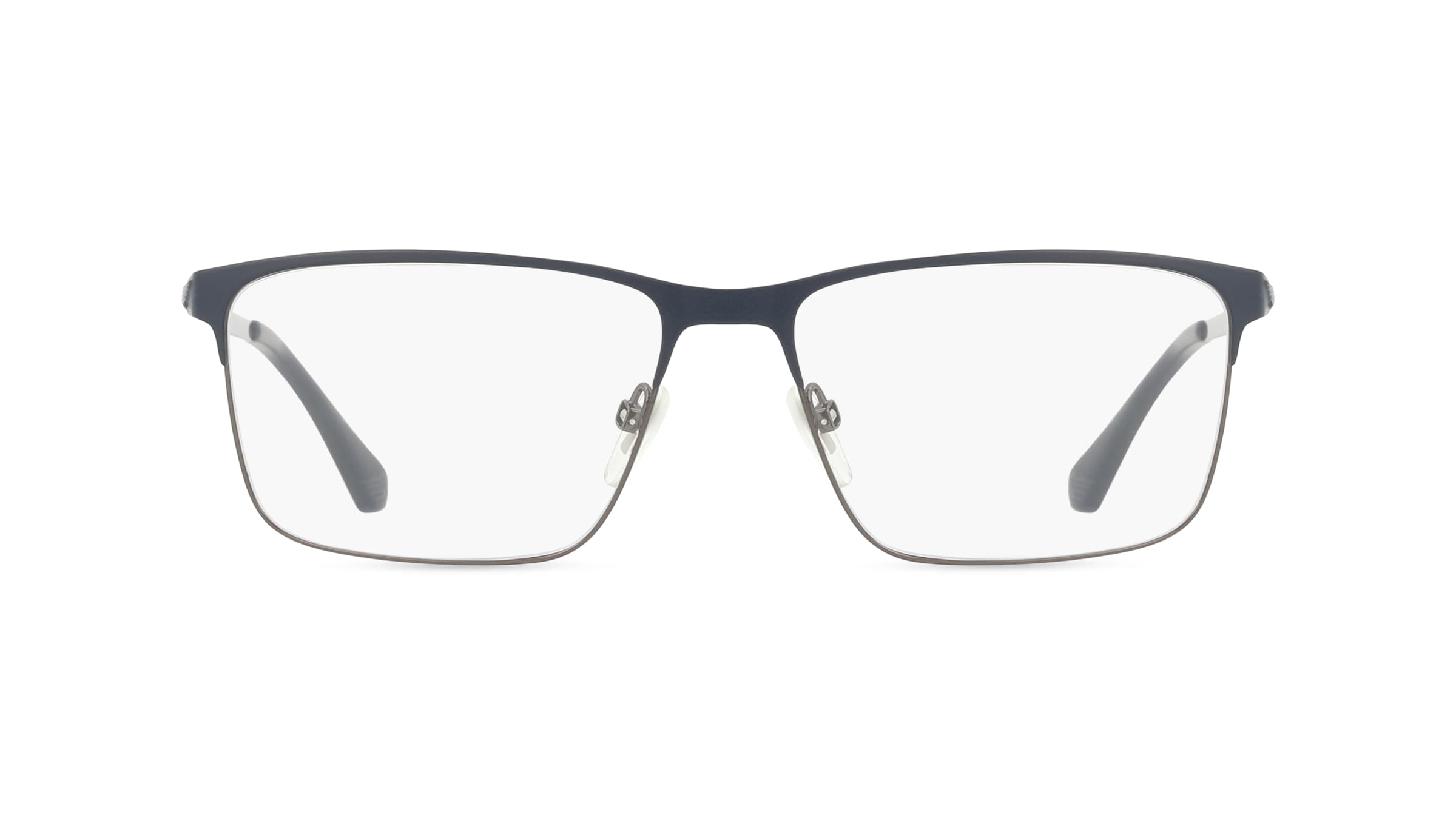 Police POIVPLD06 Herren-Brille inkl. Gläser Vollrand Eckig Metall-Gestell 56mm/15mm/145mm, grau