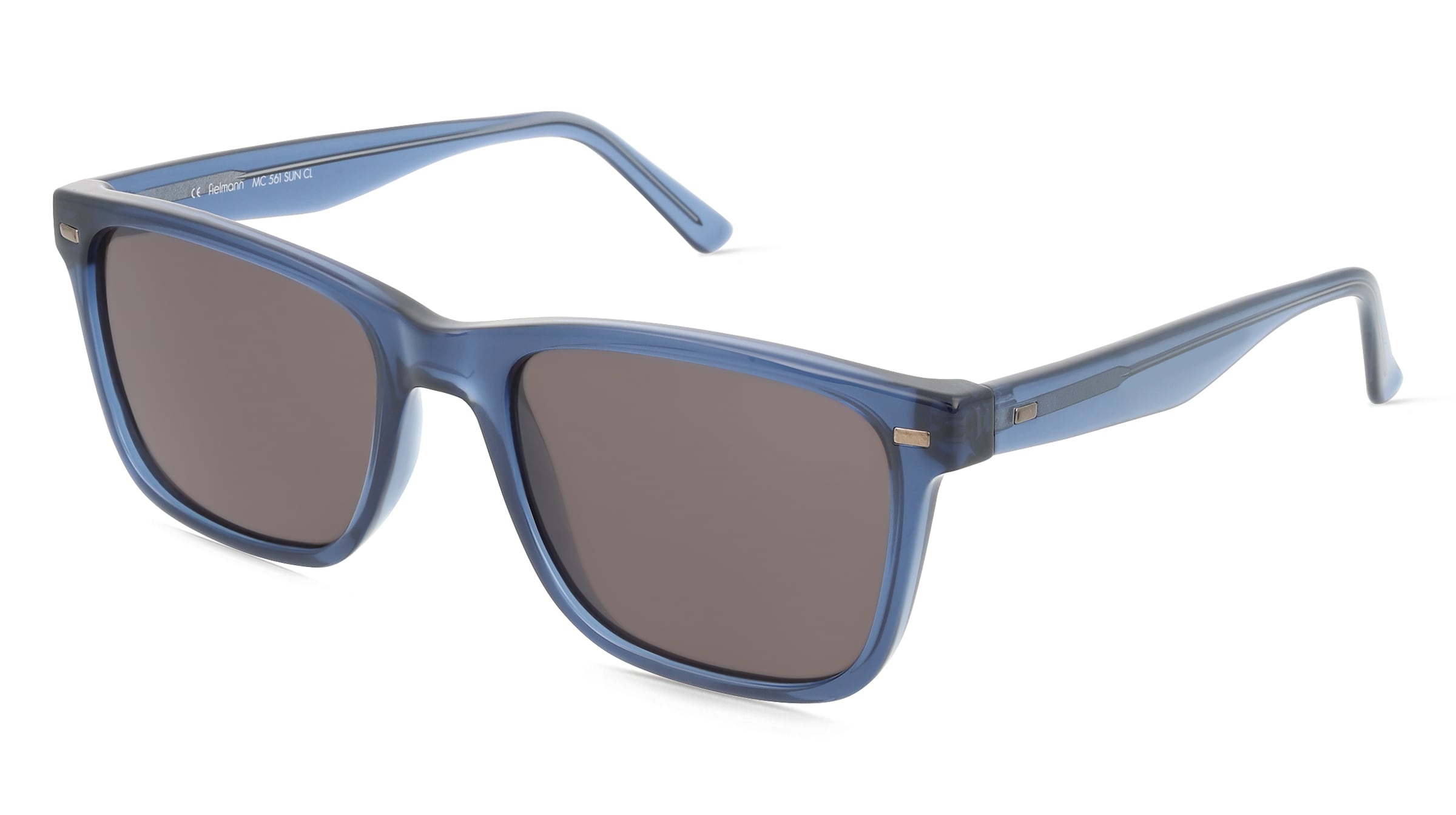 Fielmann MC 561 SUN CL VINCENT Herren-Sonnenbrille Vollrand Quadratisch Propionat-Gestell, Blau