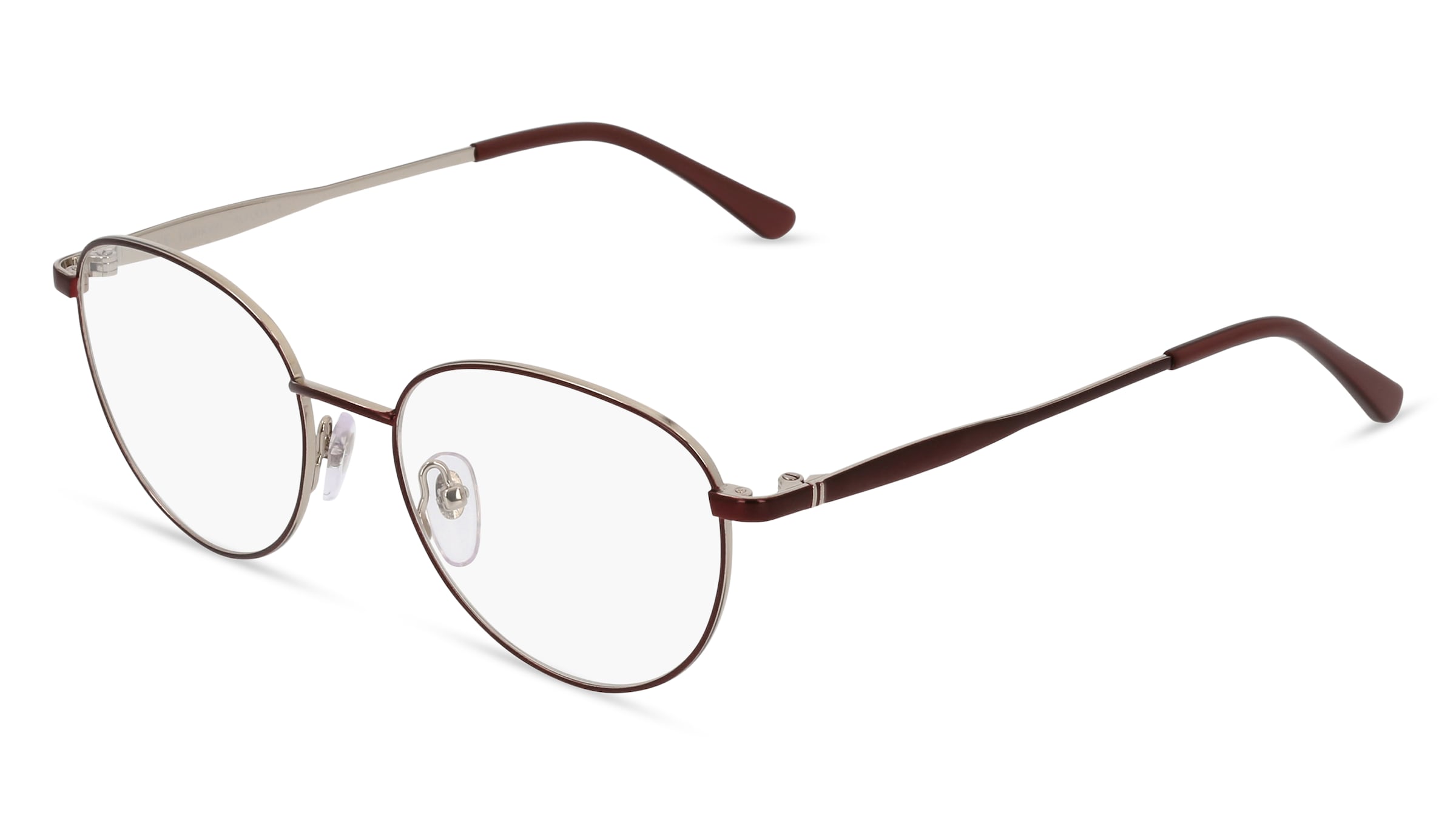 Fielmann AO 004 CL Damen-Brille inkl. Gläser Vollrand Panto Edelstahl-Gestell 52/17/135, Grau