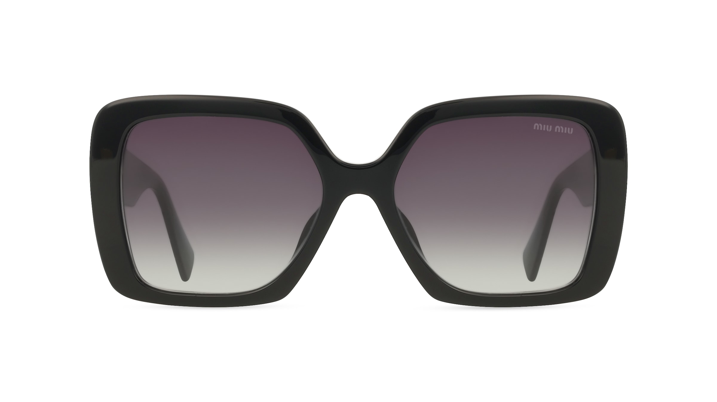 Thumbnail - Miu Miu MU10YS Damen-Sonnenbrille Vollrand Quadratisch Acetat-Gestell, schwarz