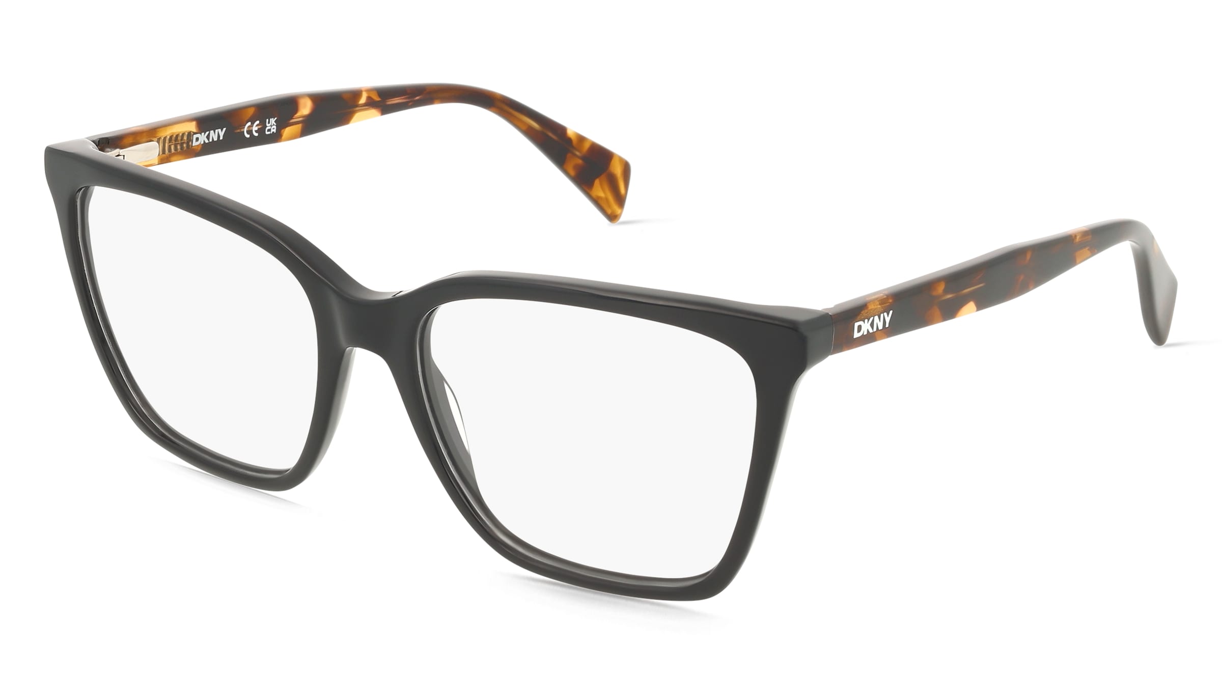 DKNY DK5096 Damen-Brille inkl. Gläser Vollrand Butterfly Acetat-Gestell 54/17/140, Schwarz