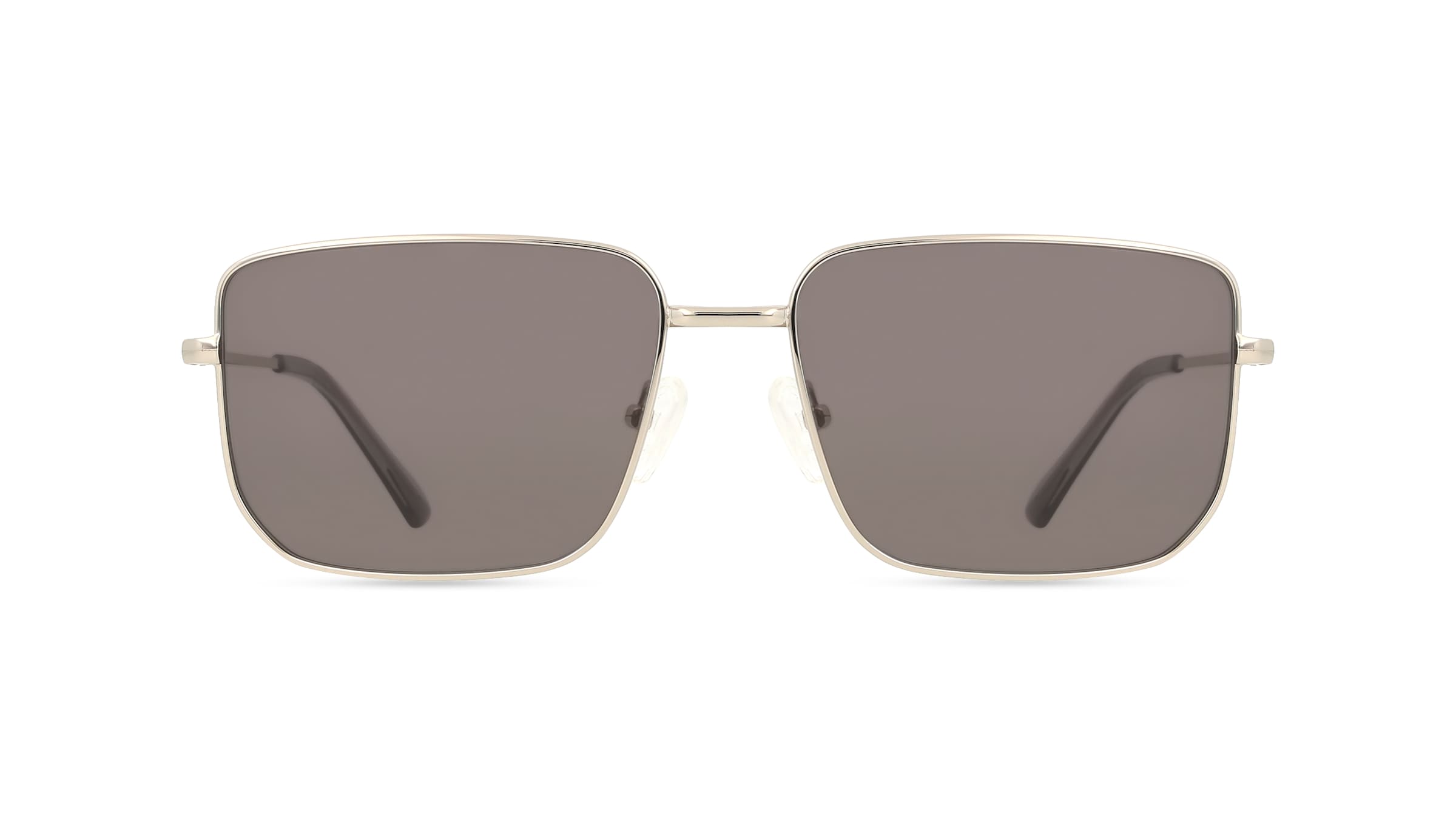 Fielmann BD 582 SUN FA FRANZ Herren-Sonnenbrille Vollrand Eckig Edelstahl-Gestell, silber
