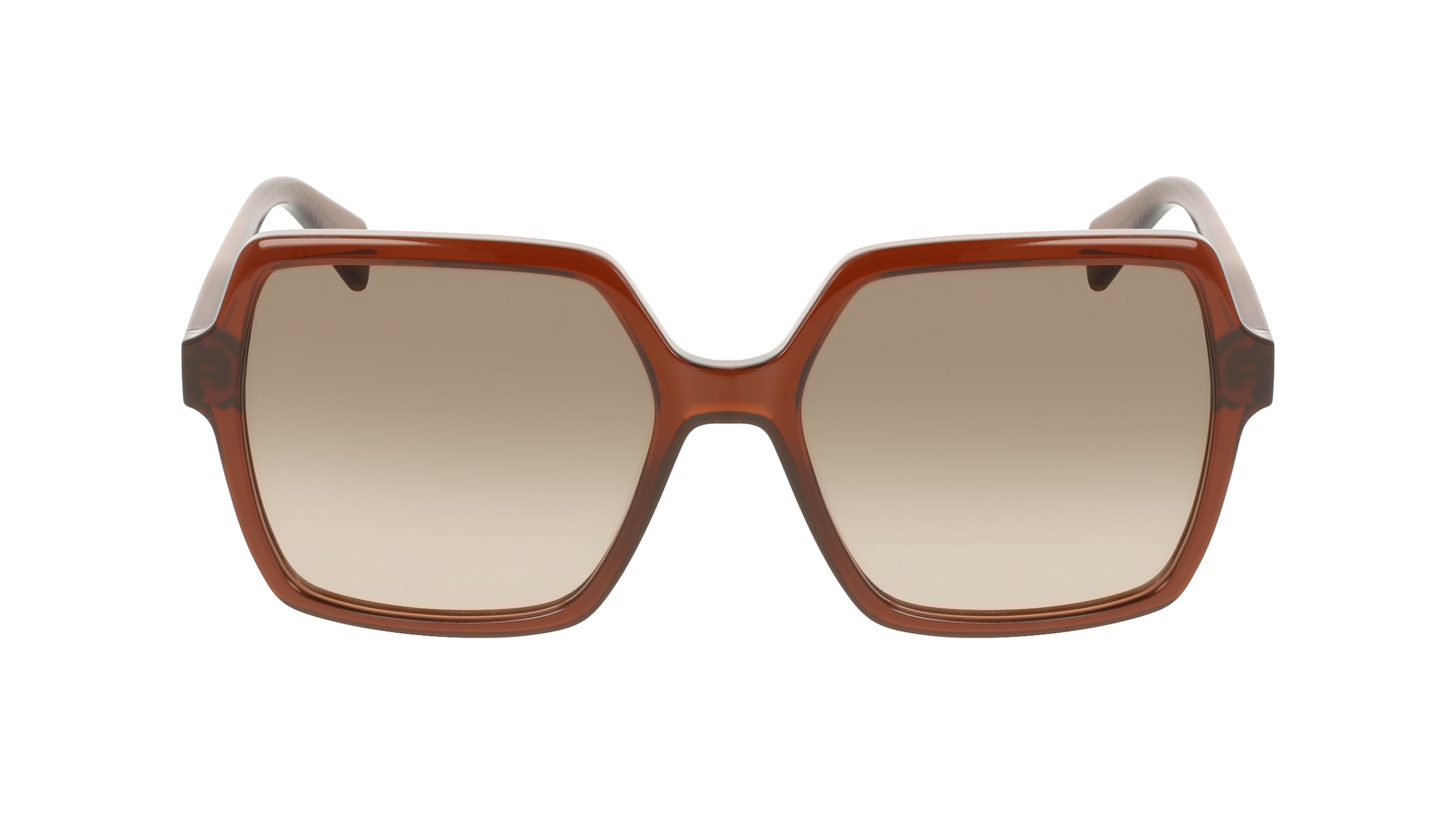 Liu Jo LJ824S Damen-Sonnenbrille Vollrand Quadratisch Kunststoff-Gestell, braun