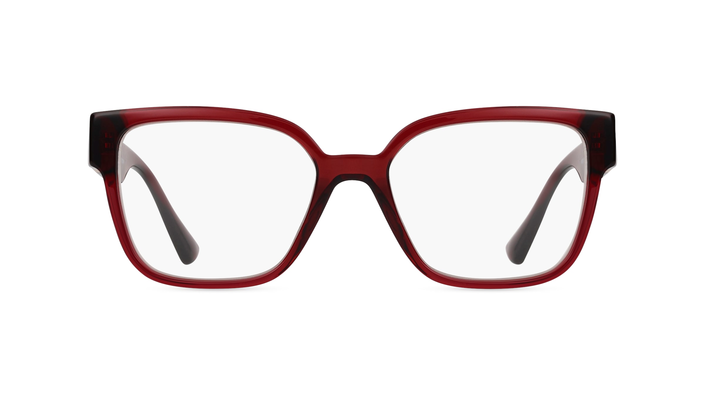 Versace VE3329B Damen-Brille inkl. Gläser Vollrand Eckig Acetat-Gestell 54mm/17mm/145mm, Rot