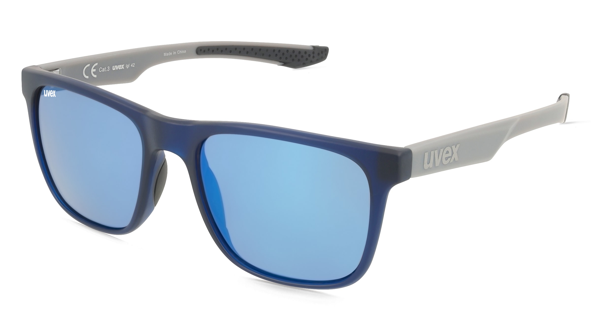 Uvex Sports S532032 LGL 42 Unisex-Sonnenbrille Vollrand Eckig Kunststoff-Gestell, Blau