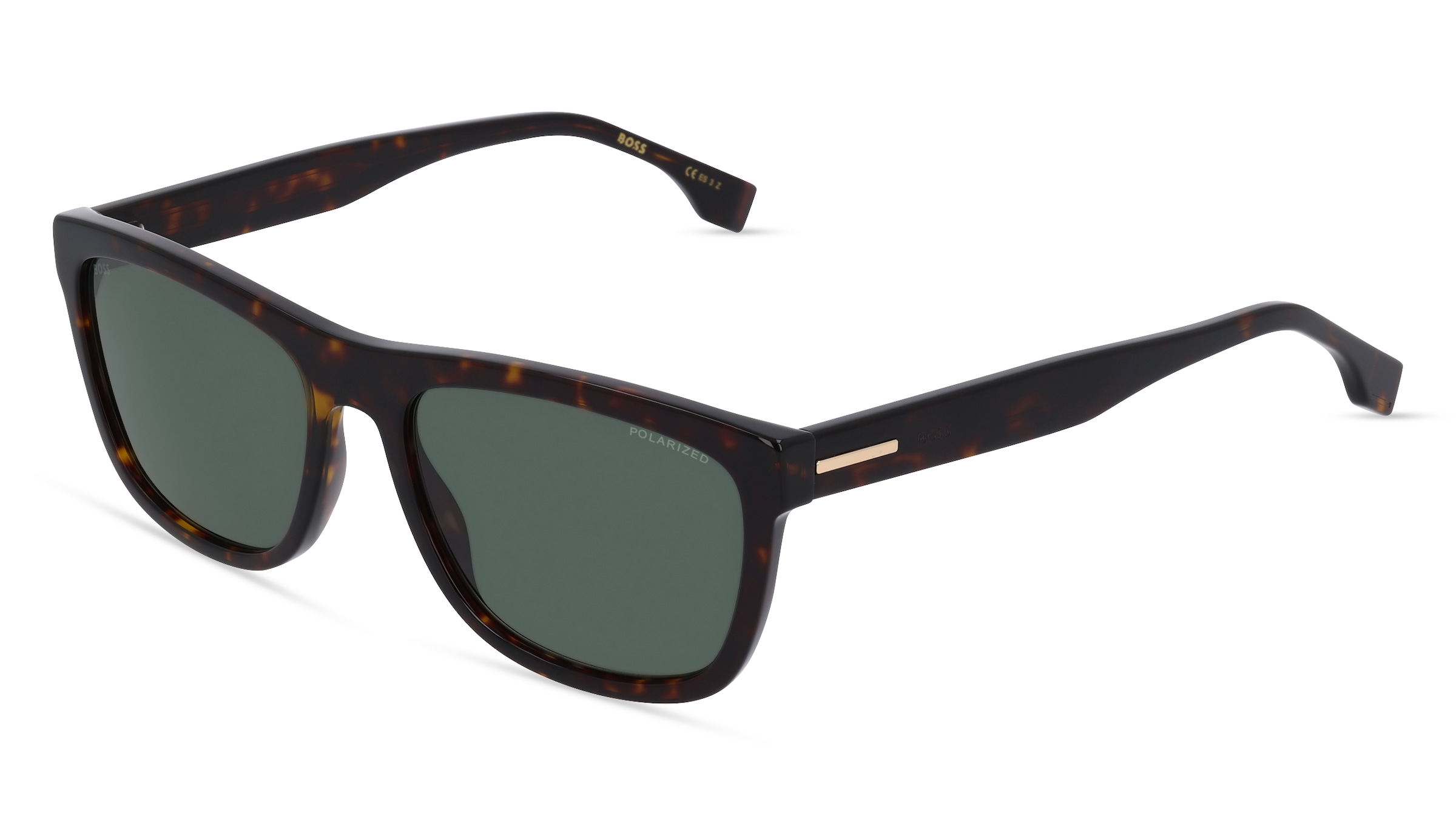 Boss 1439/S Herren-Sonnenbrille Vollrand Quadratisch Acetat-Gestell, Havanna