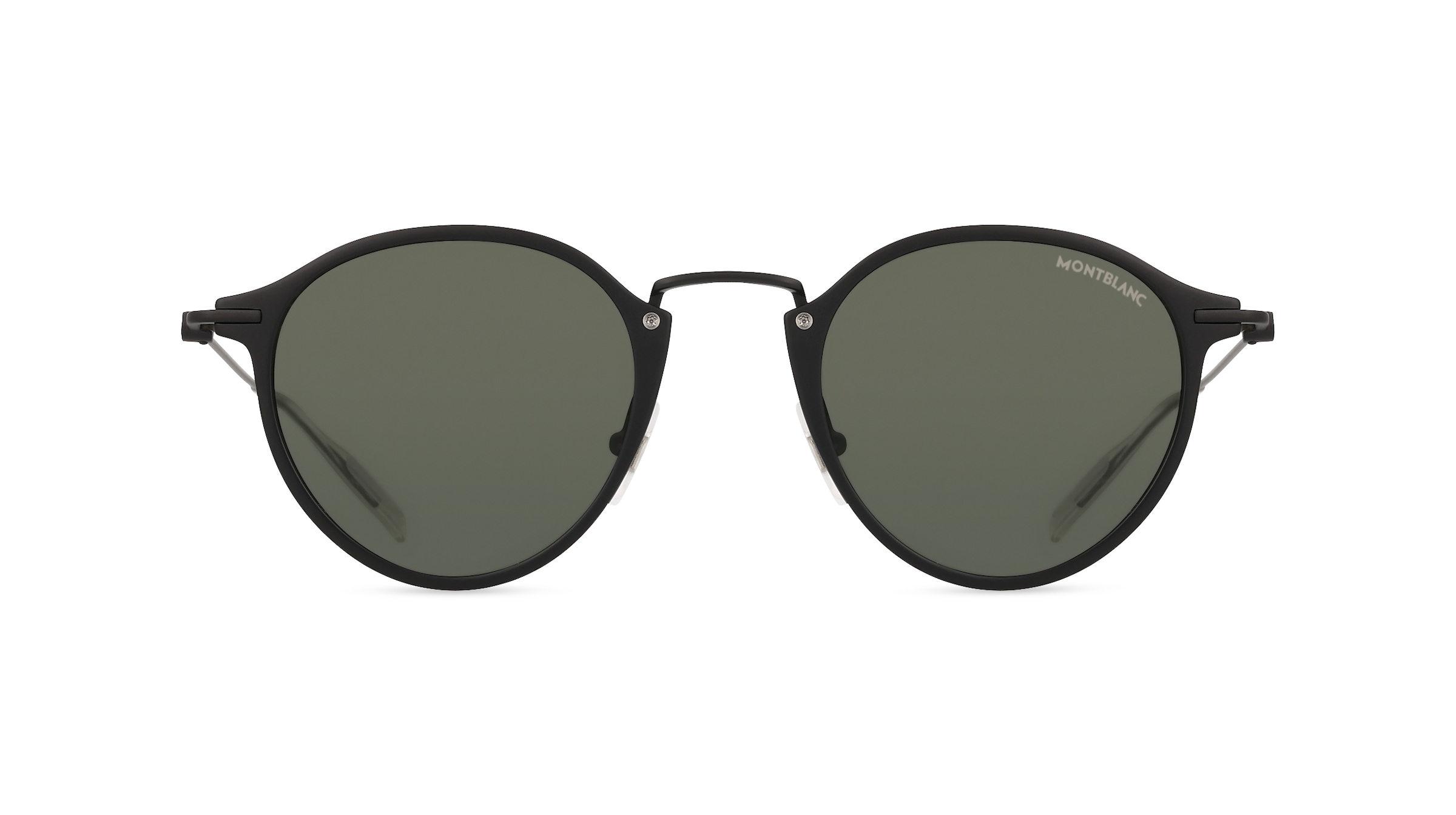 Montblanc MB0294S Herren-Sonnenbrille Vollrand Rund Acetat-Gestell, schwarz