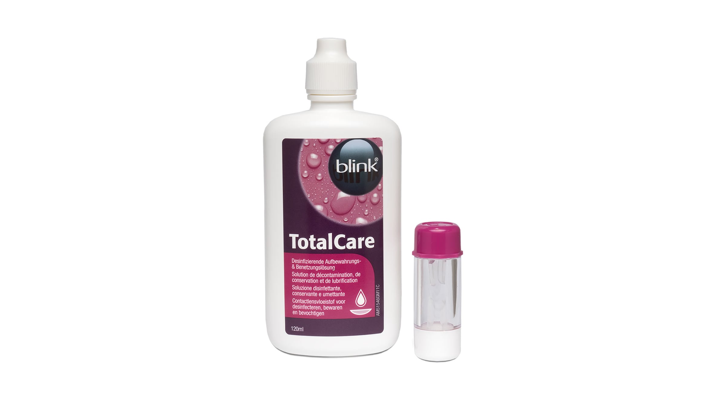 Blink TotalCare Lösung (120ml Aufbewahrungslösung + 1x Behälter) Aufbewahrungslösung, Pflegemittel