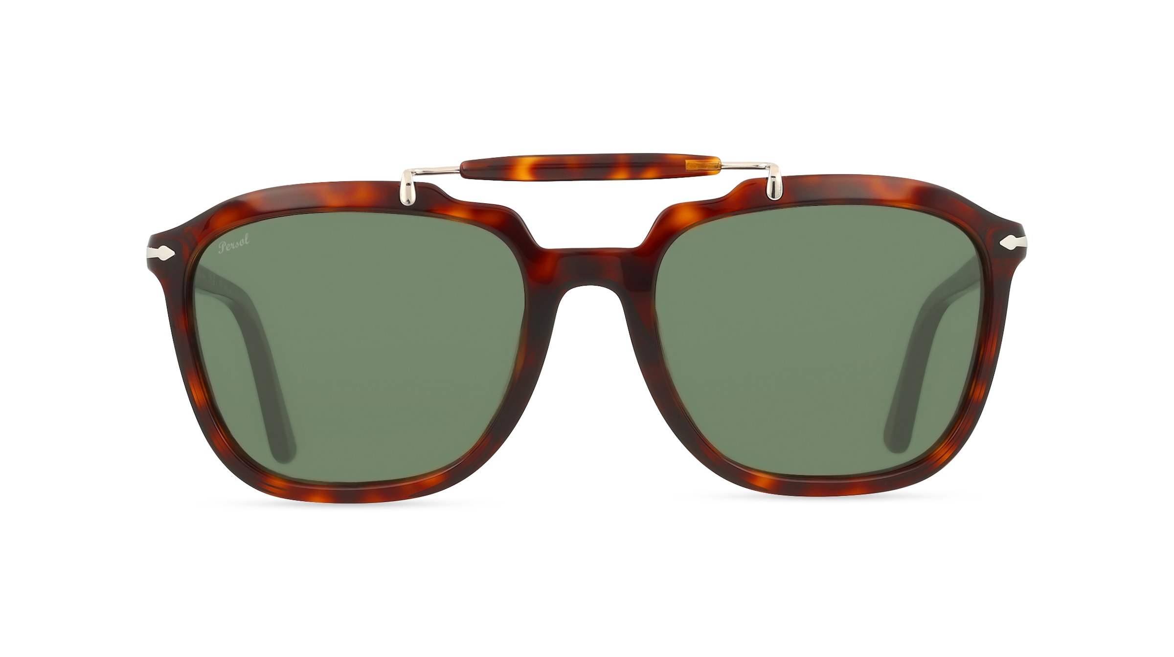Persol PO0203S Unisex-Sonnenbrille Vollrand Quadratisch Acetat-Gestell, Havanna