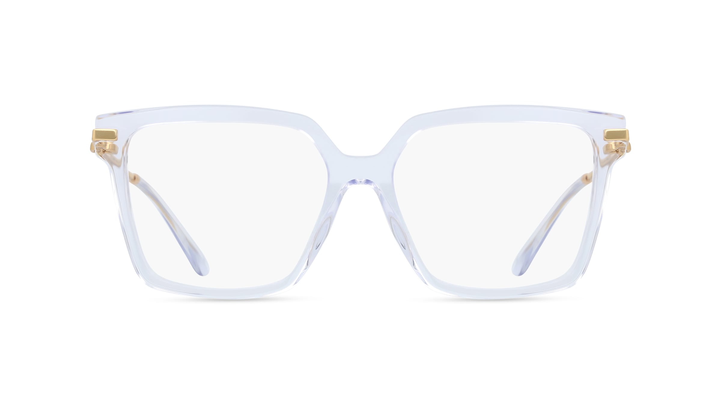 Dolce&amp;Gabbana DG3397 Damen-Brille inkl. Gläser Vollrand Quadratisch Acetat-Gestell 56/16/140, Transparent