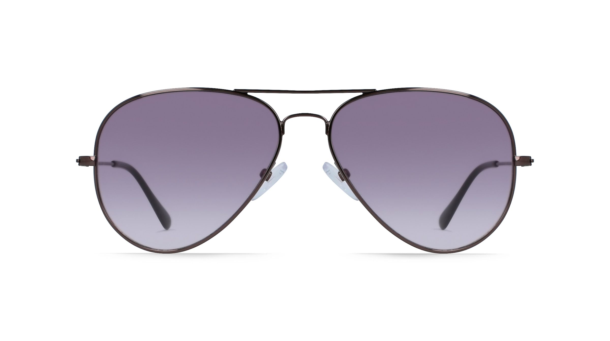 Fielmann BD 277 SUN CL Unisex-Sonnenbrille Vollrand Pilot Edelstahl-Gestell, grau