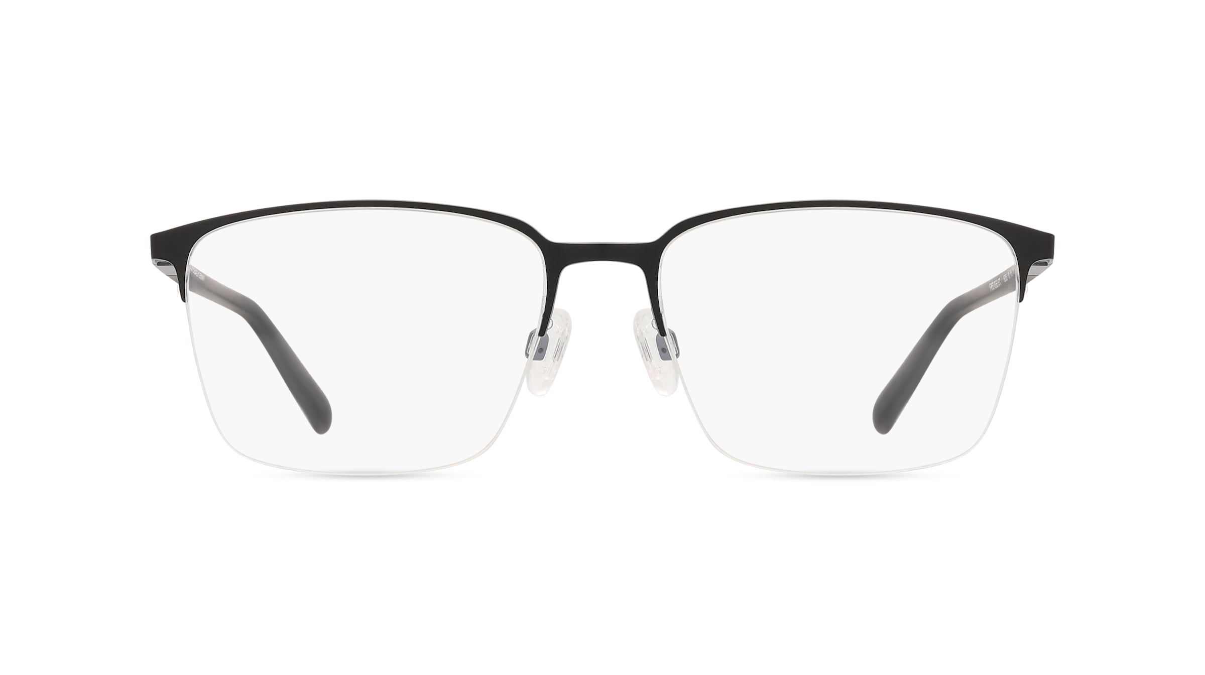 FREIGEIST 862055 Herren-Brille inkl. Gläser Halbrand Eckig Metall-Gestell 57mm/19mm/150mm, schwarz