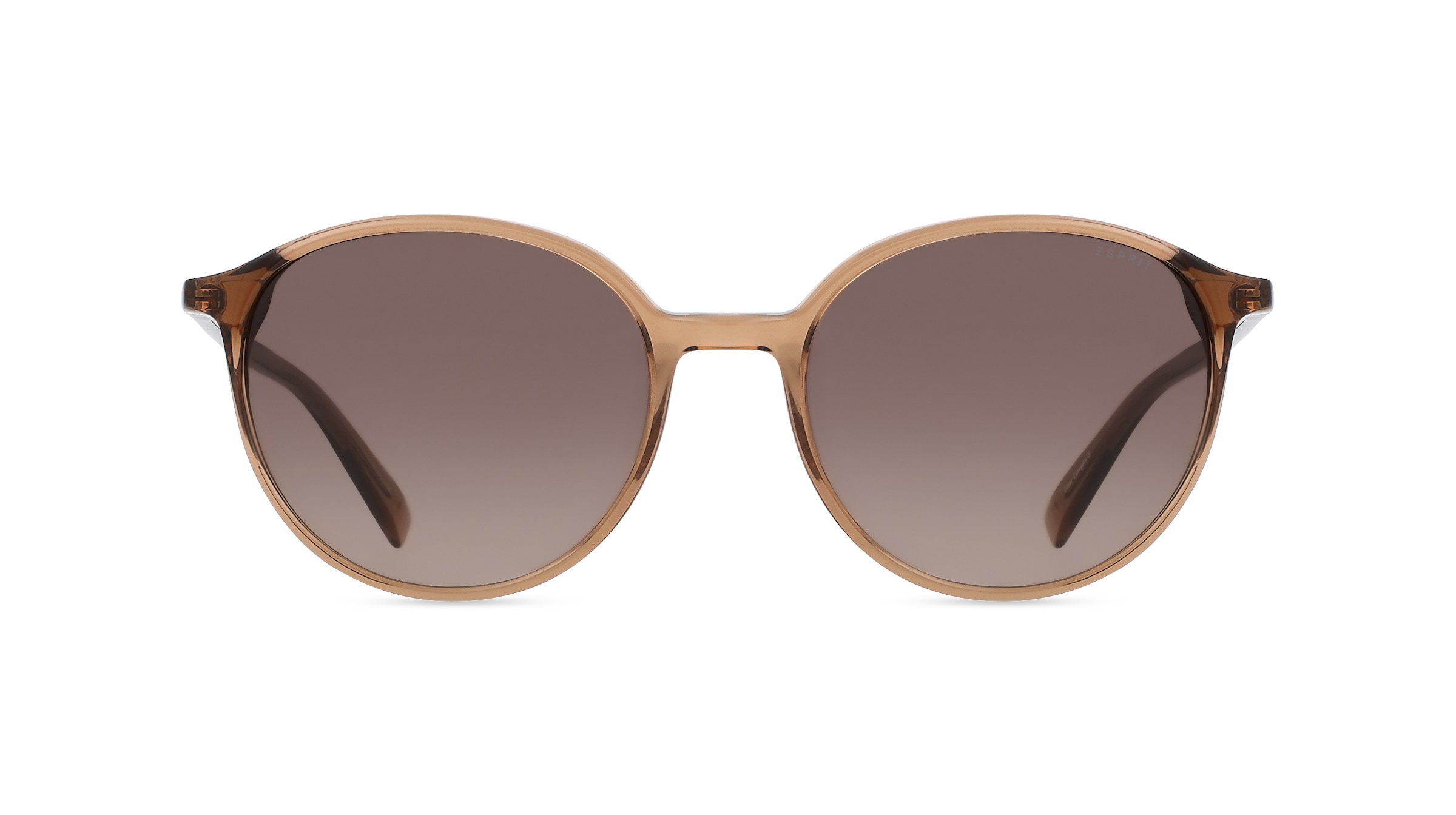 Esprit 40074 Unisex-Sonnenbrille Vollrand Rund Kunststoff-Gestell, braun