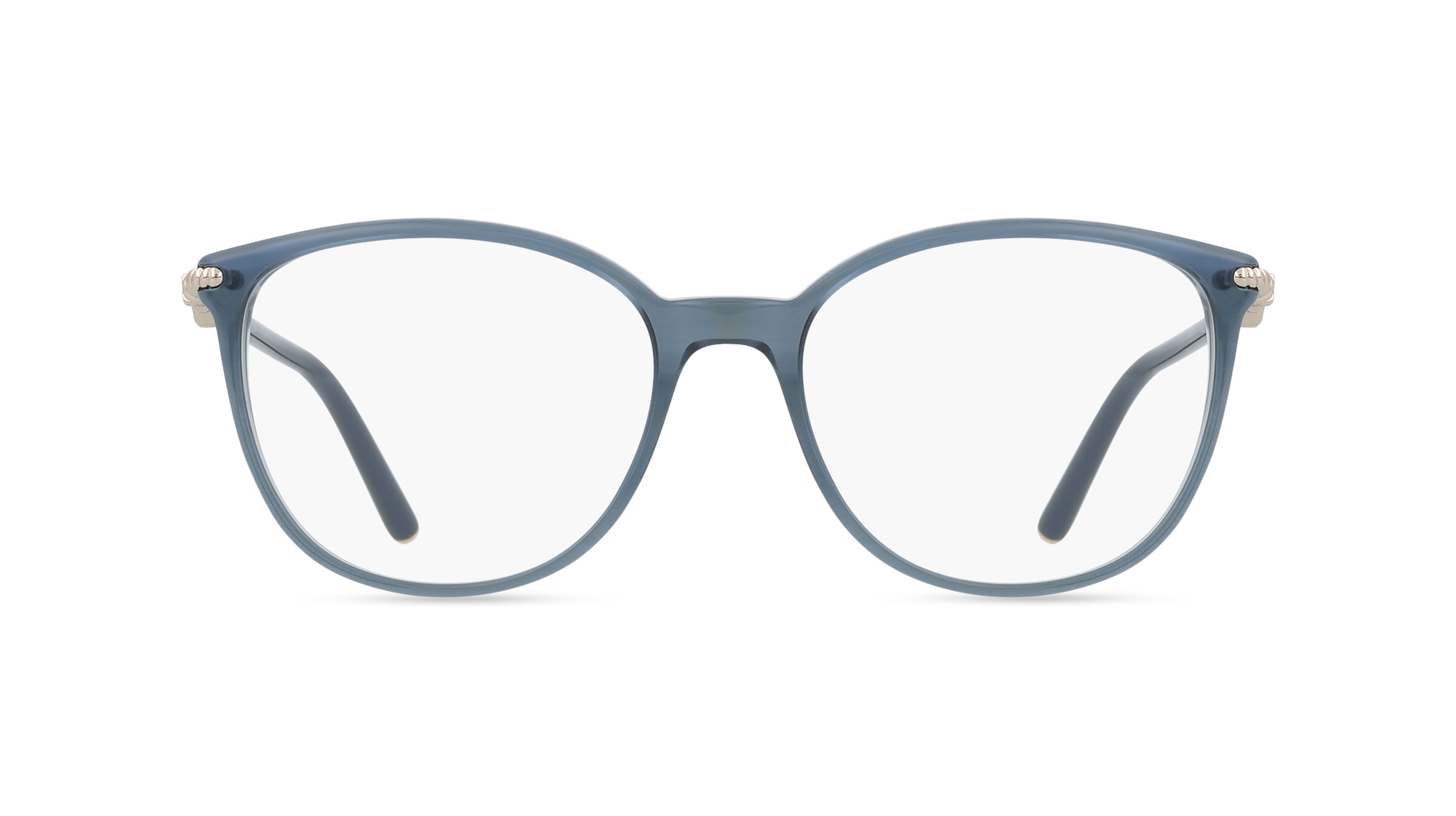 Escada VESF32 Damen-Brille inkl. Gläser Vollrand Cat Eye Kunststoff-Gestell 54/17/140, Blau