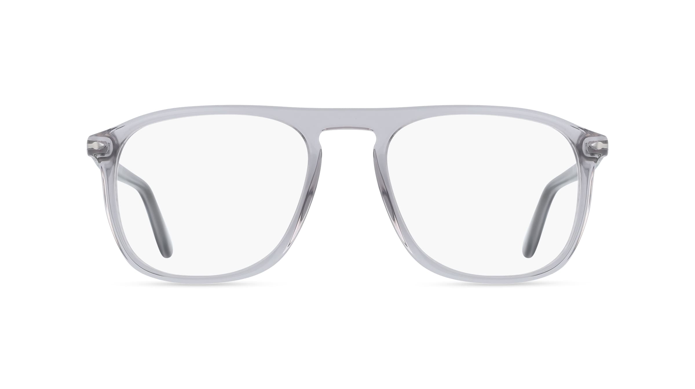 Persol PO3392V Unisex-Brille inkl. Gläser Vollrand Quadratisch Acetat-Gestell 54/19/145, Grau