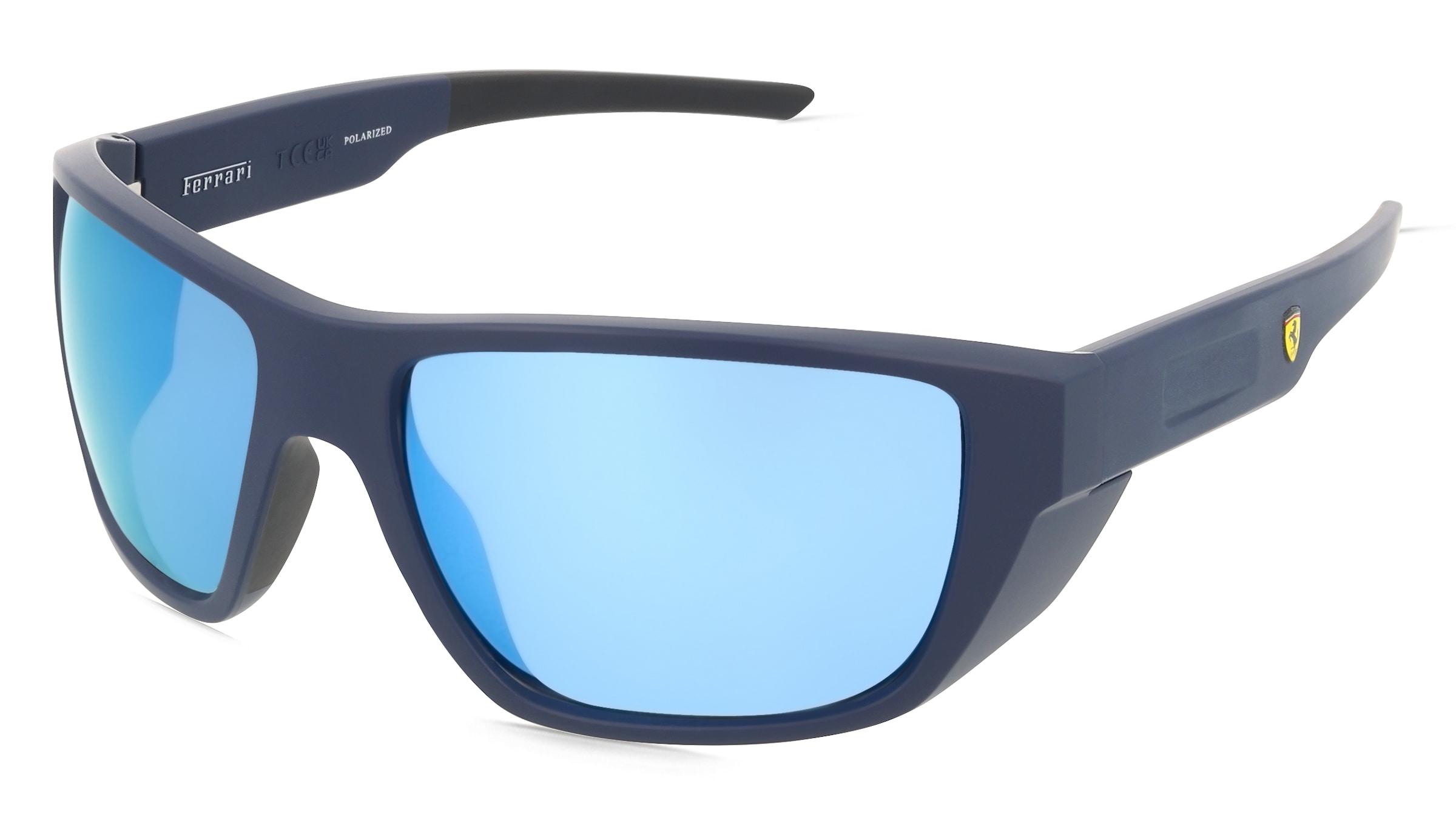 Scuderia Ferrari FZ6012U Herren-Sonnenbrille Vollrand Quadratisch Kunststoff-Gestell, Blau