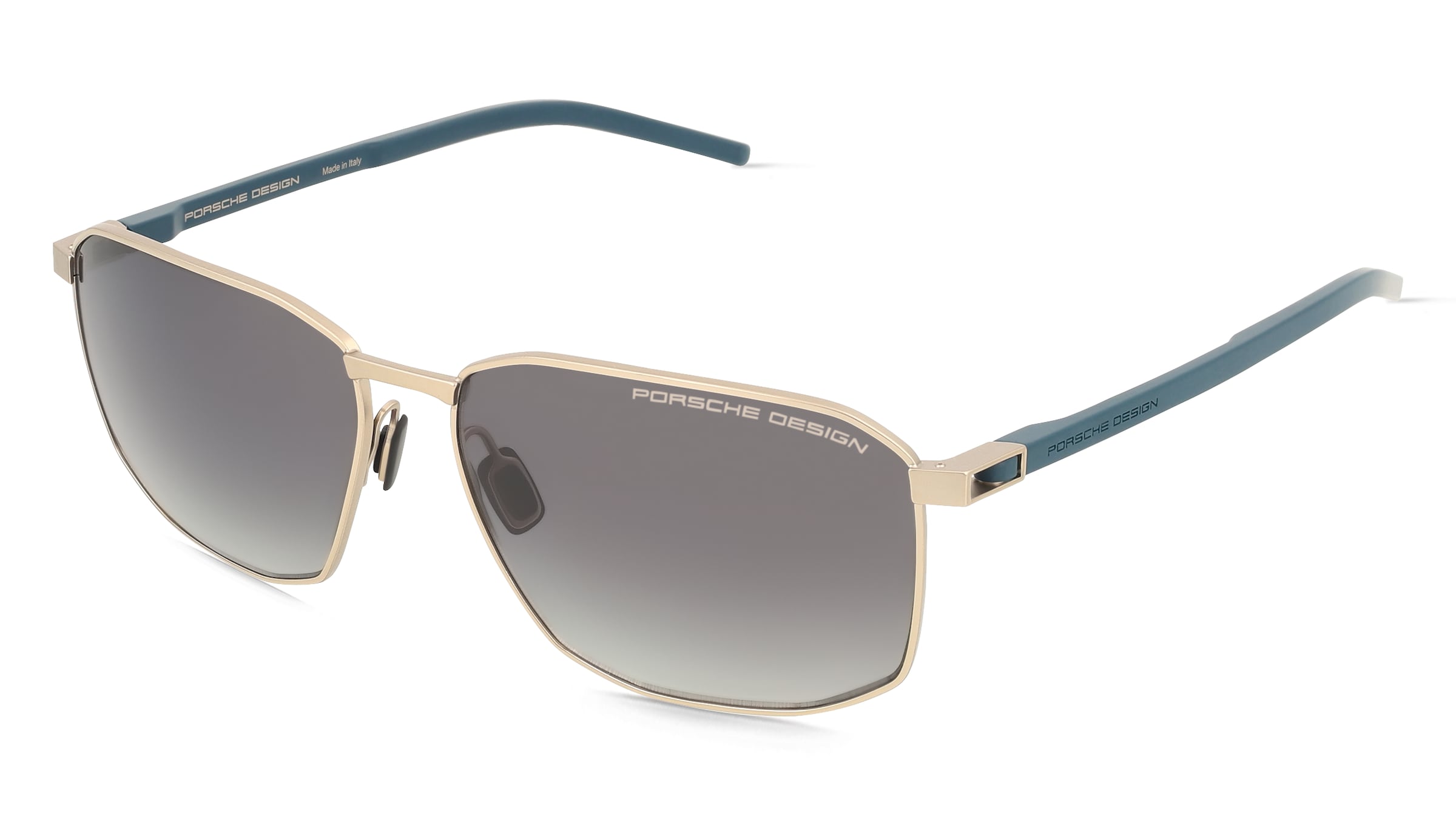 Porsche Design P8989 Herren-Sonnenbrille Vollrand Geometrisch Metall-Gestell, Gold