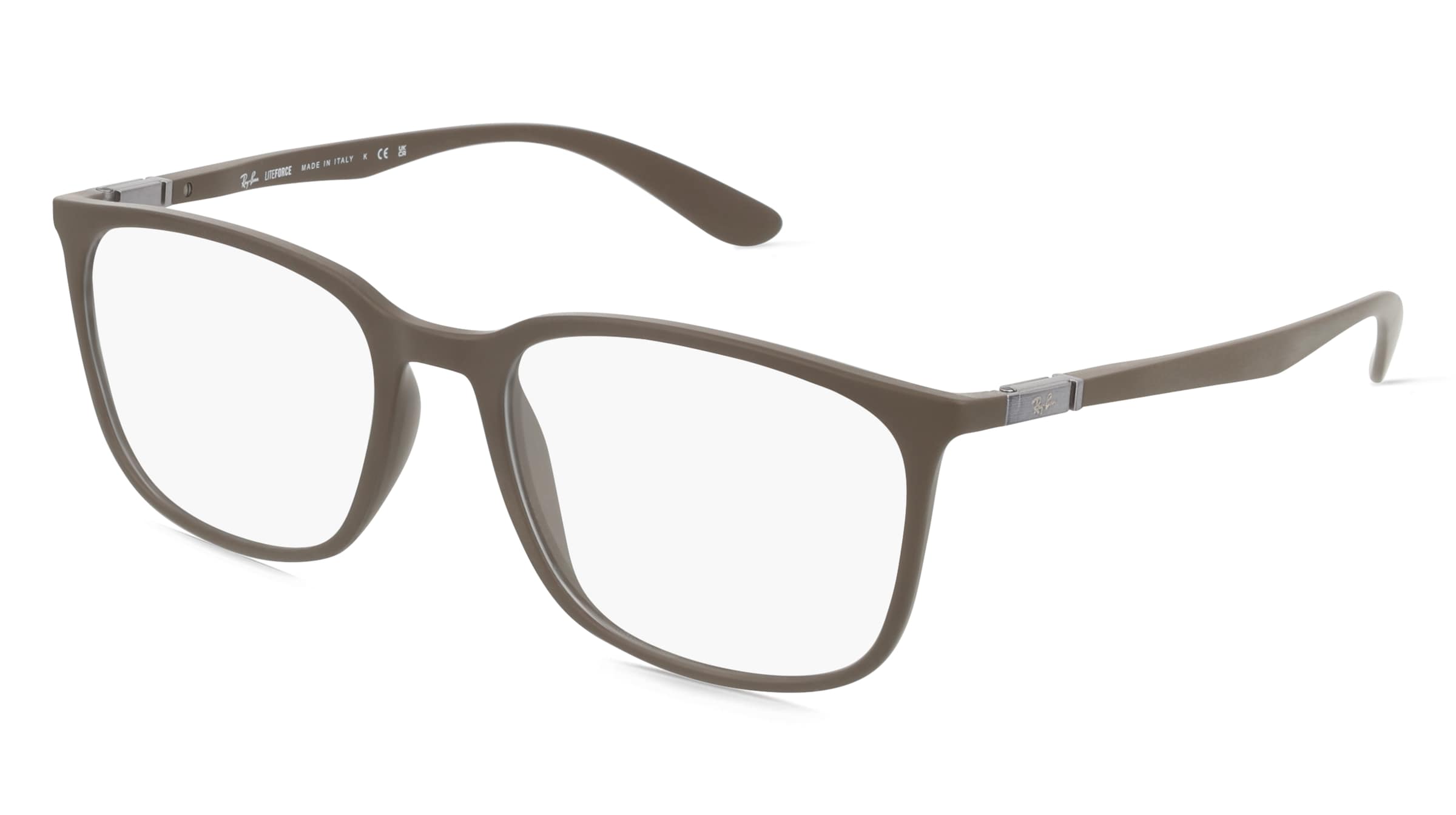 Ray-Ban RX7199 Unisex-Brille inkl. Gläser Vollrand Quadratisch Kunststoff-Gestell 54/18/145, Braun