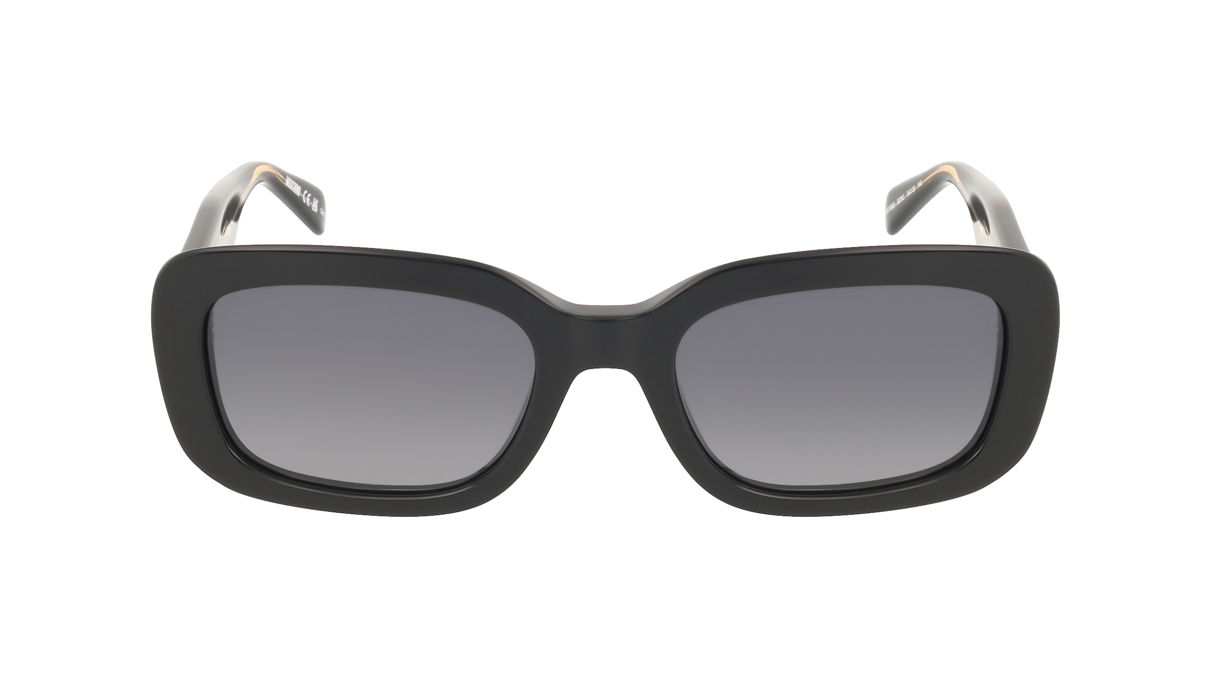 Love Moschino MOS199/S Damen-Sonnenbrille Vollrand Eckig Acetat-Gestell, schwarz