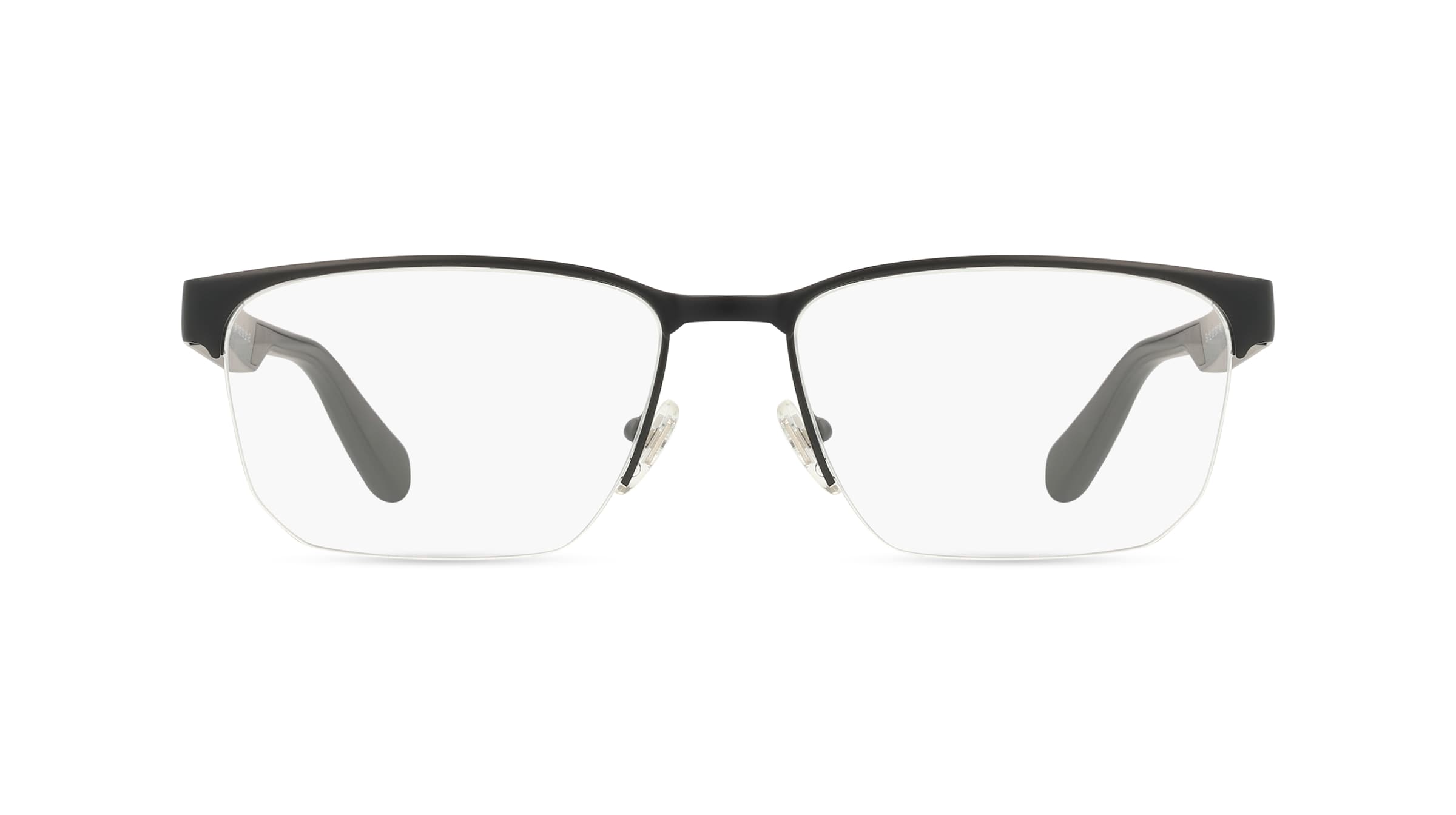 Emporio Armani 0EA1162 Herren-Brille inkl. Gläser Halbrand Eckig Acetat-Gestell 56mm/17mm/145mm, schwarz