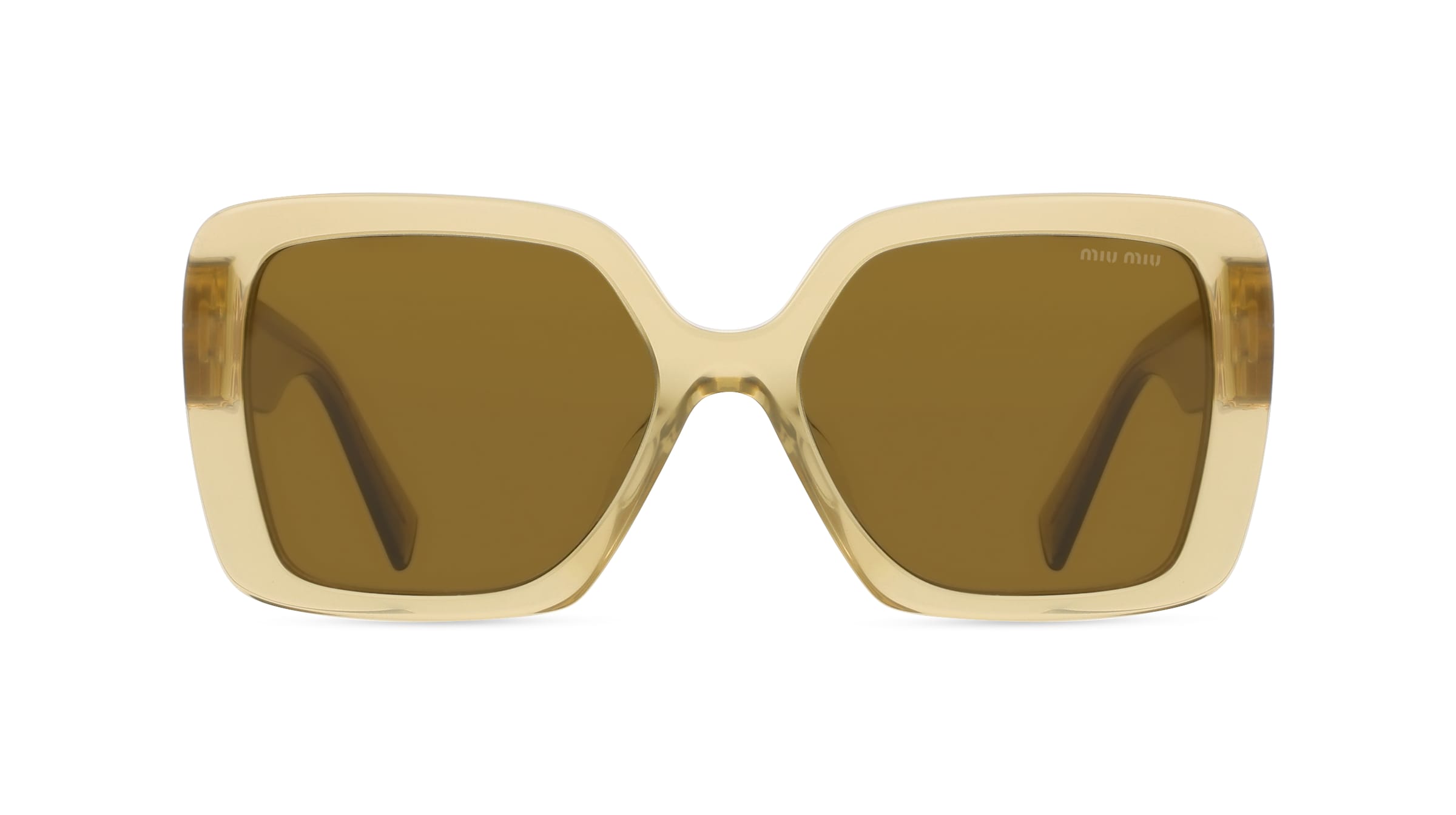 Miu Miu MU10YS Damen-Sonnenbrille Vollrand Quadratisch Acetat-Gestell, weiß