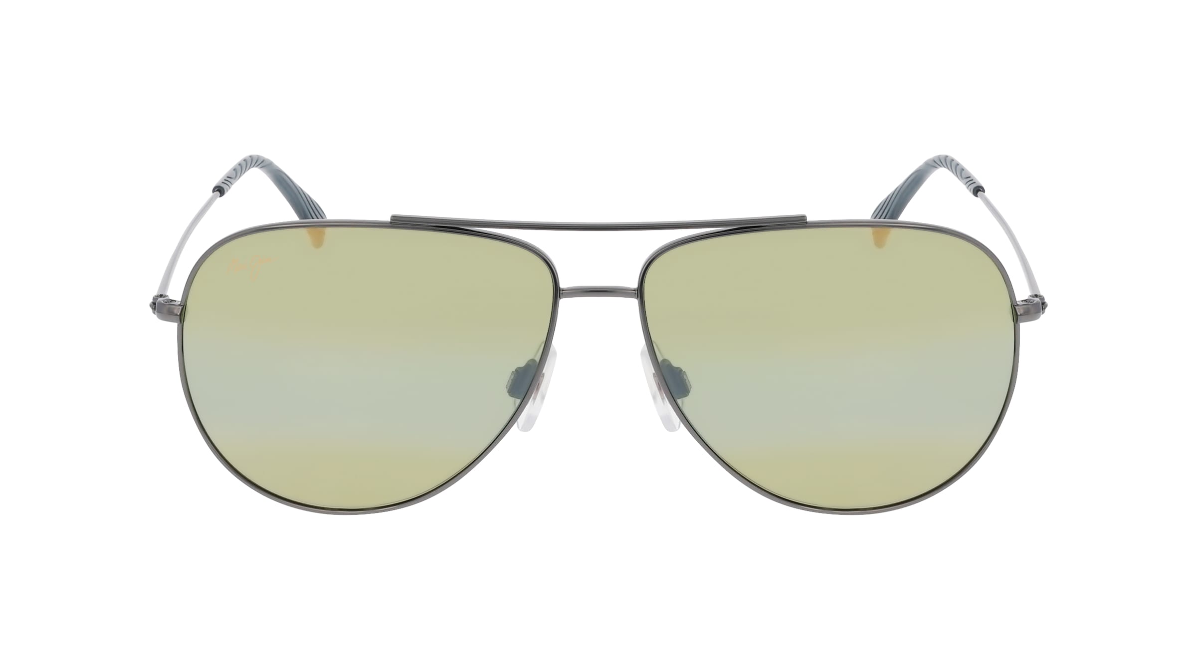 Maui Jim MJ0674S Herren-Sonnenbrille Vollrand Pilot Metall-Gestell, grau