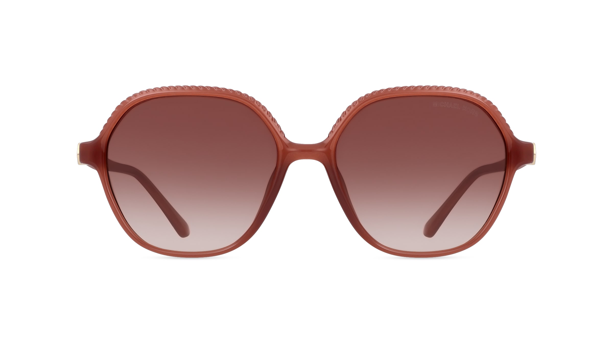 Michael Kors MK2186U Damen-Sonnenbrille Vollrand Eckig Kunststoff-Gestell, braun