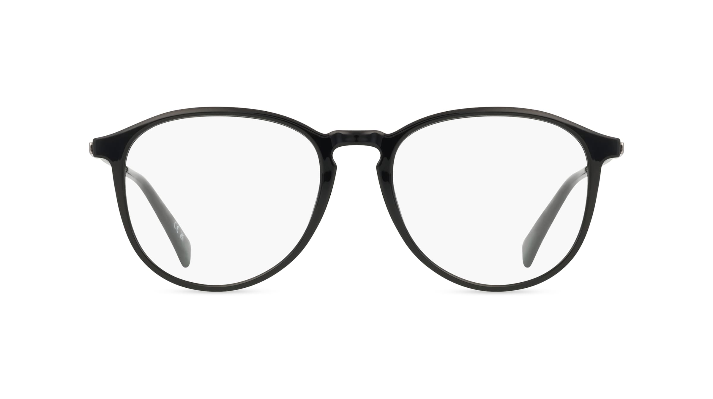 Levi's LV 1057 Unisex-Brille inkl. Gläser Vollrand Rund Kunststoff-Gestell 51mm/18mm/140mm, schwarz