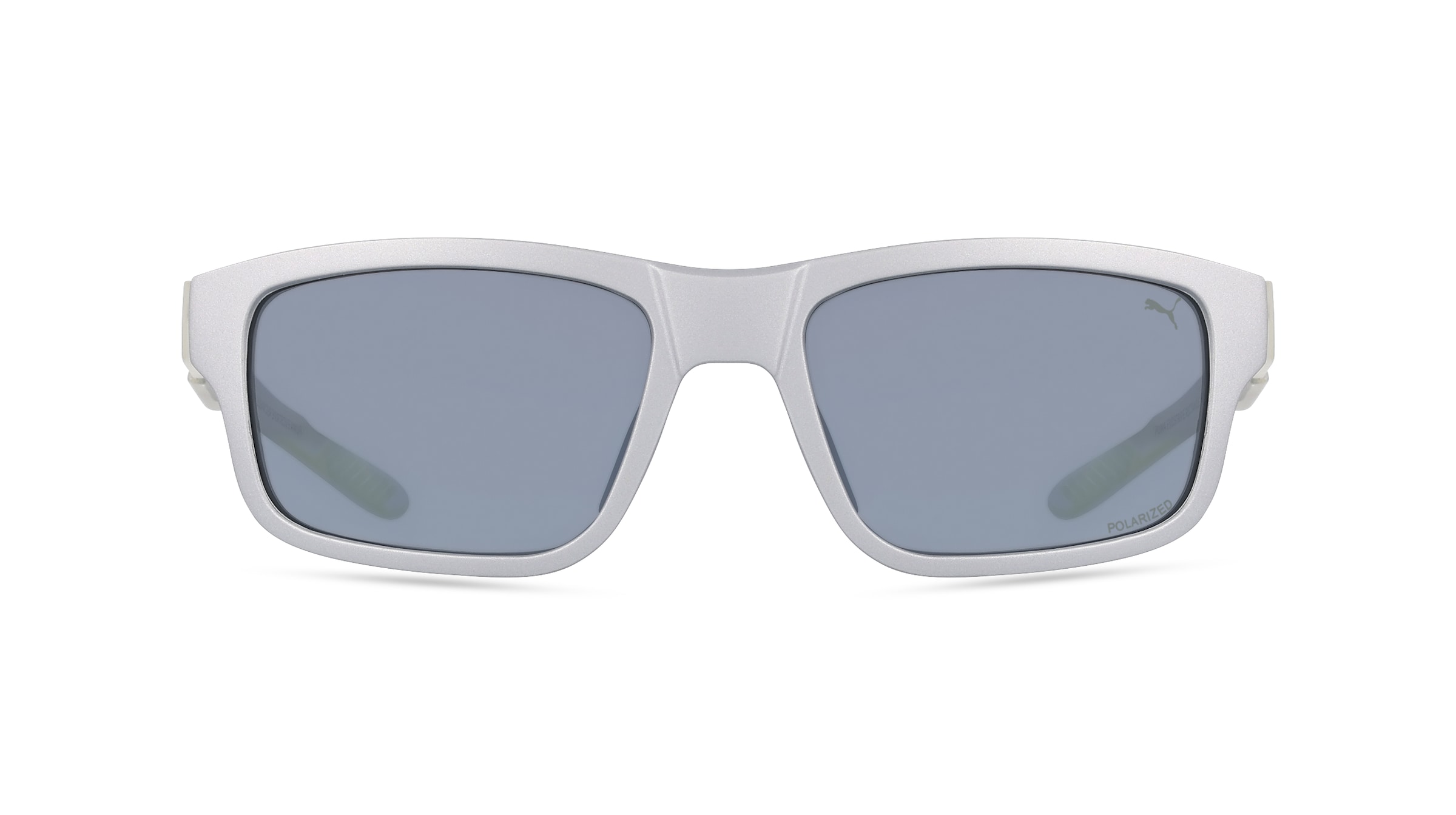 Puma PU0359S Herren-Sonnenbrille Vollrand Eckig Kunststoff-Gestell, silber