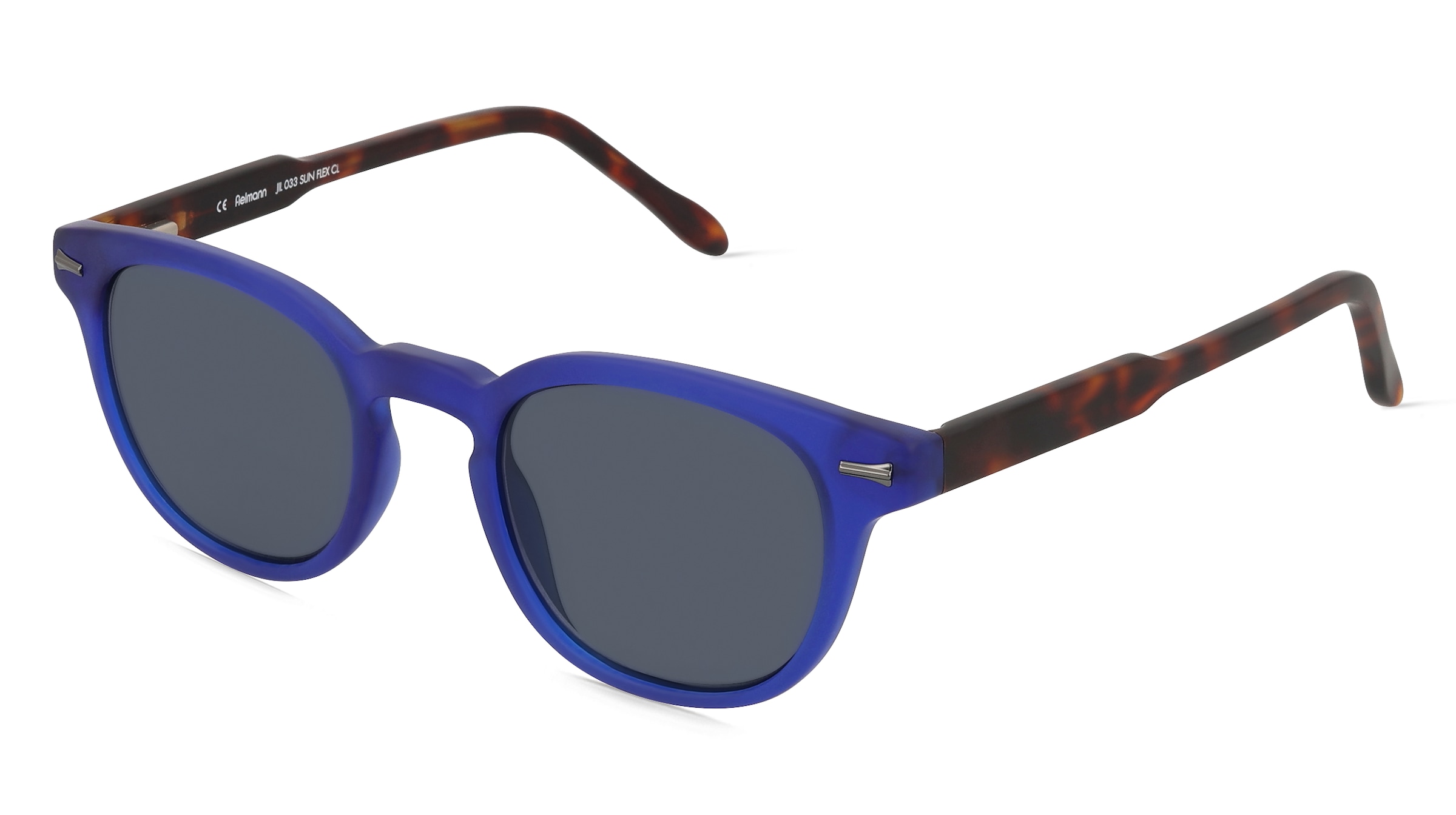 Fielmann JIL 033 SUN FLEX CL Jugend-Sonnenbrille Vollrand Quadratisch Acetat Spritzguss-Gestell, Blau