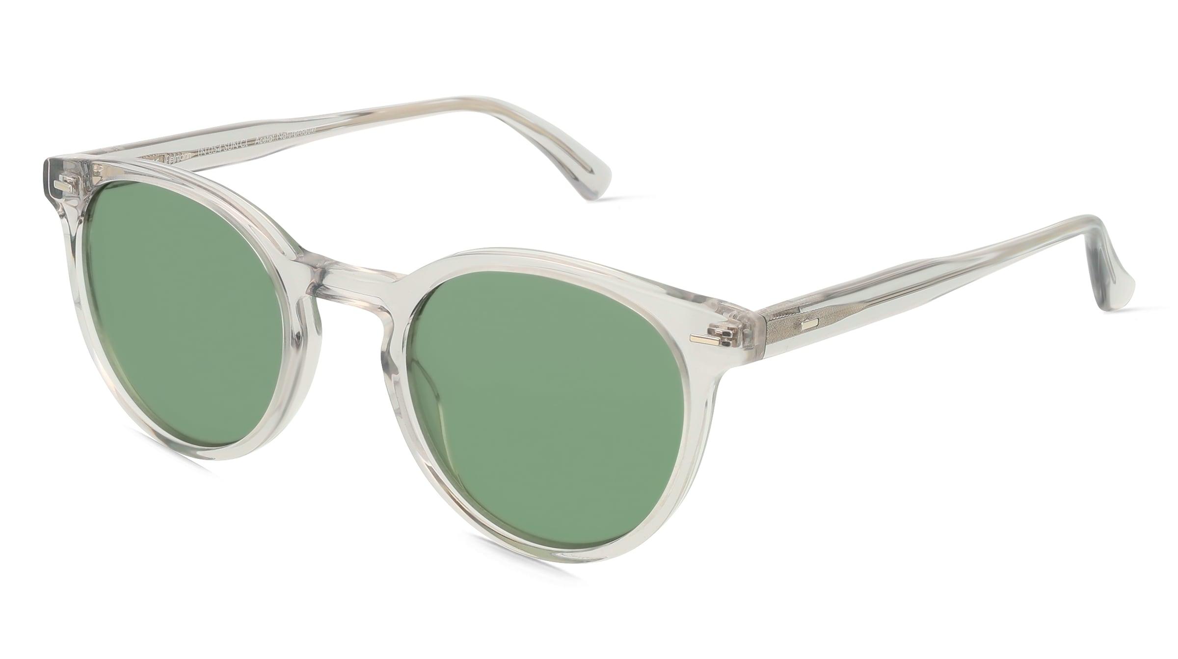 Fielmann LN 054 SUN CL Unisex-Sonnenbrille Vollrand Rund Acetat Extrudiert-Gestell, Grau